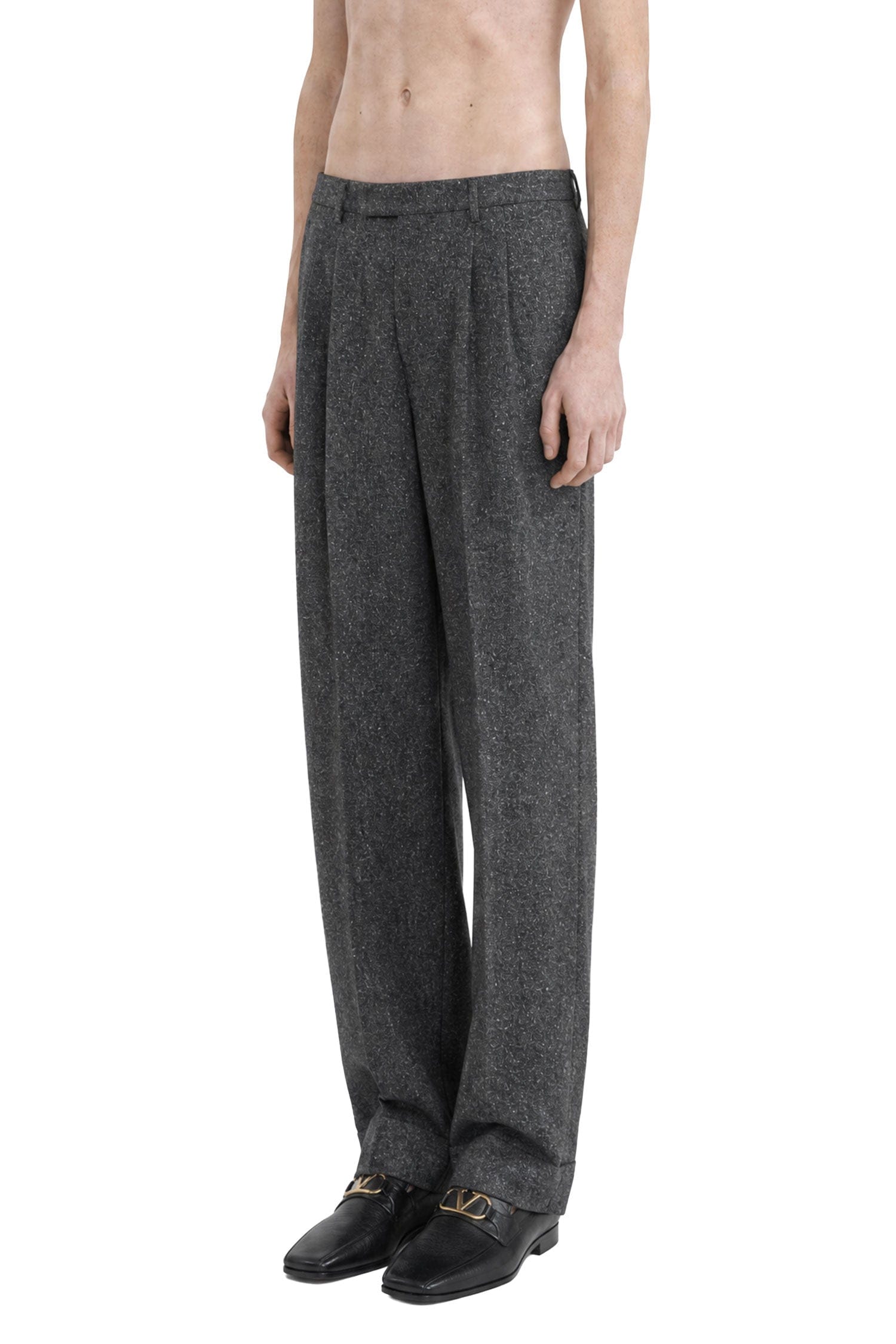 Valentino Boutonné Wool Trousers
