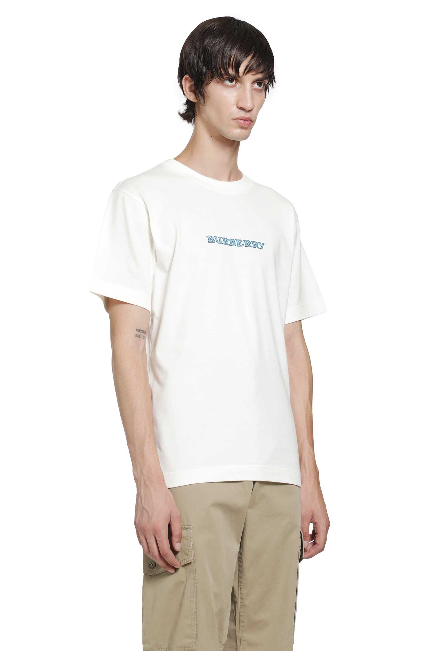 Burberry Heritage Logo Cotton T-Shirt