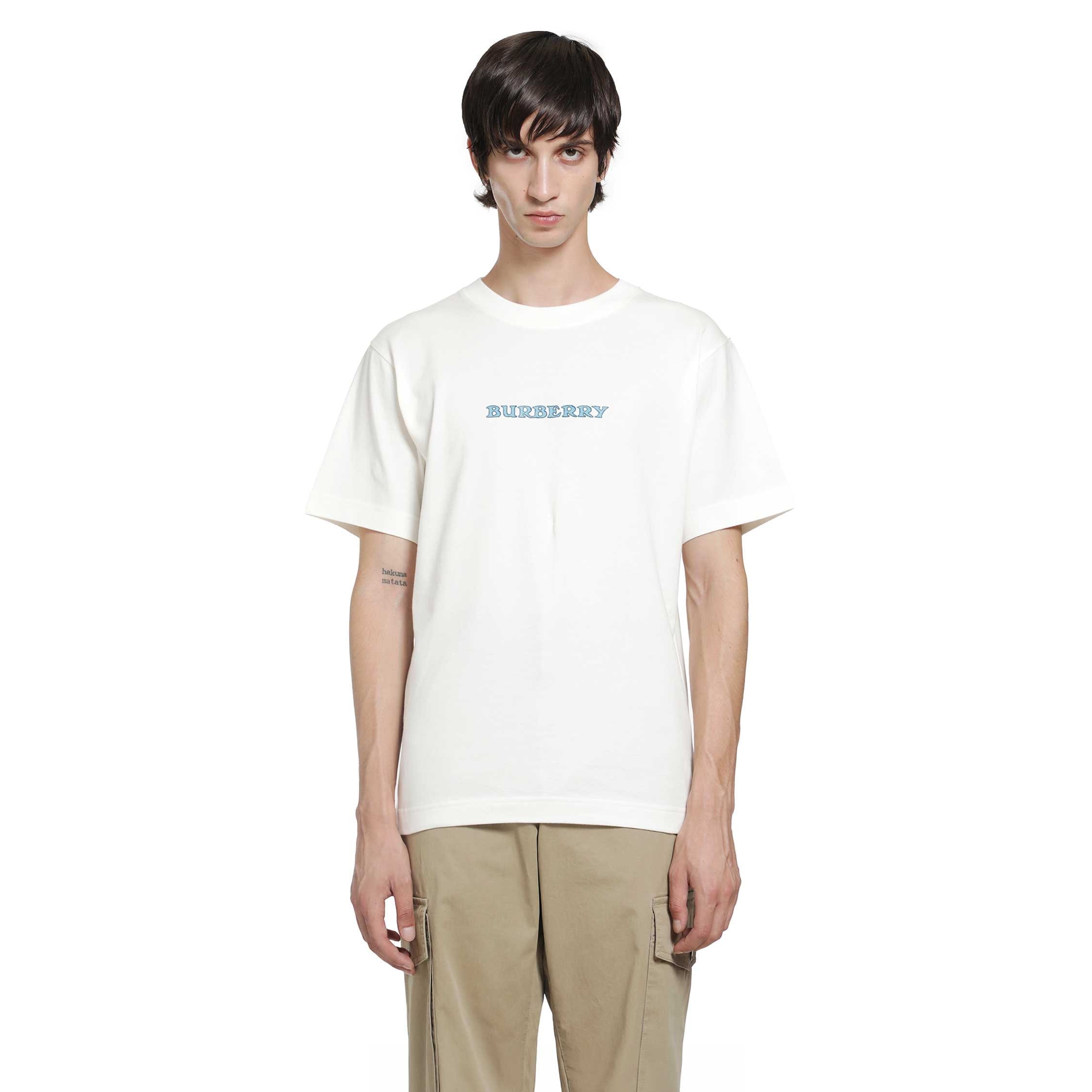 Burberry Heritage Logo Cotton T-Shirt