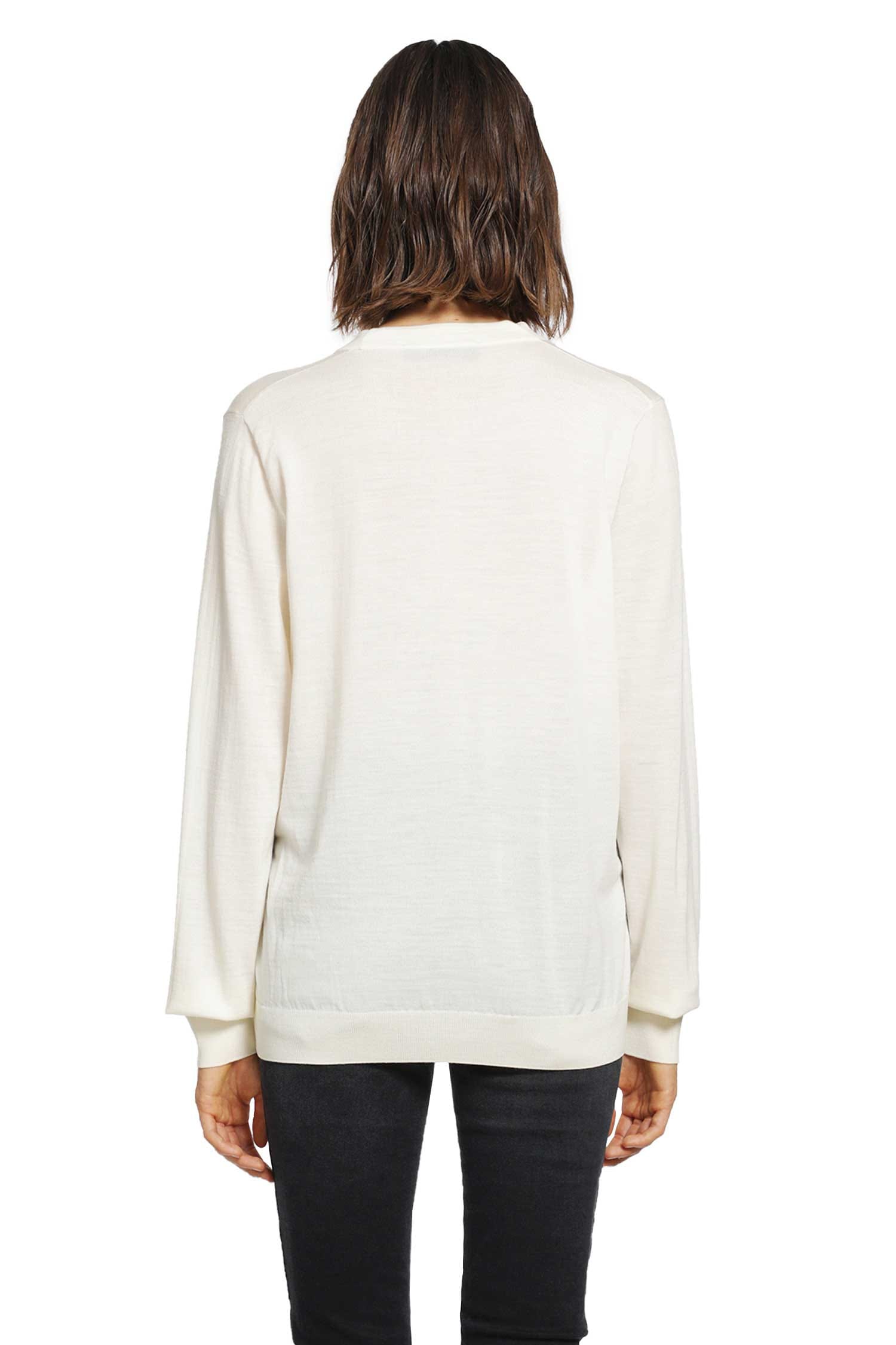 Gucci Fine Wool Crest Logo Cardigan