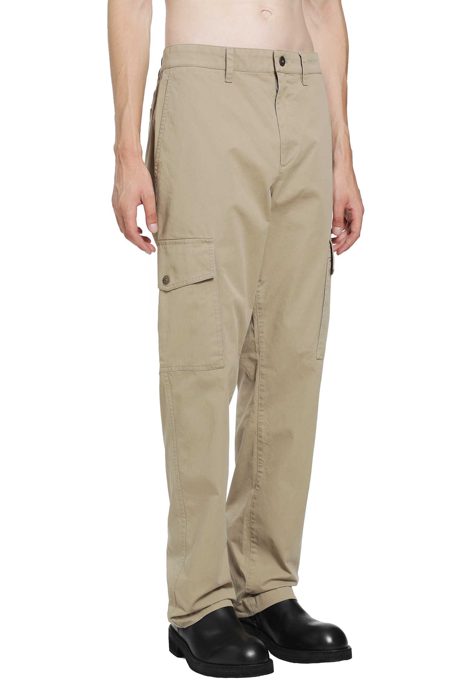 Burberry Cotton Twill Cargo Trousers