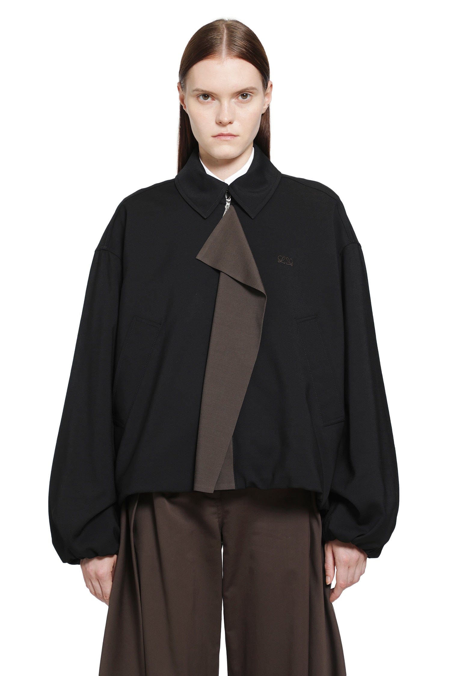Loewe Viscose Wool Harrington Jacket