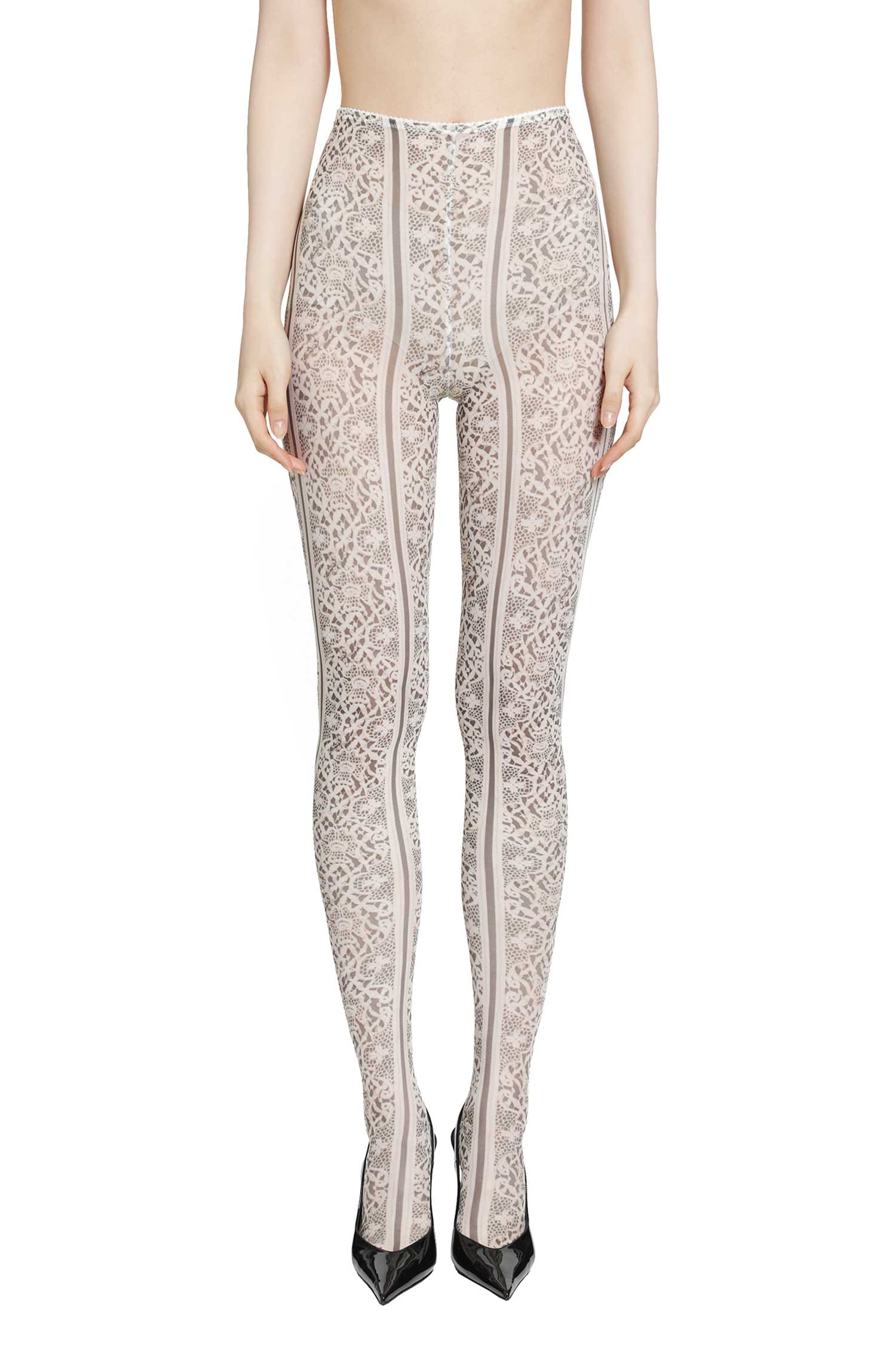 DILARA FINDIKOGLU Past Edges Lace-effect Mesh Tights