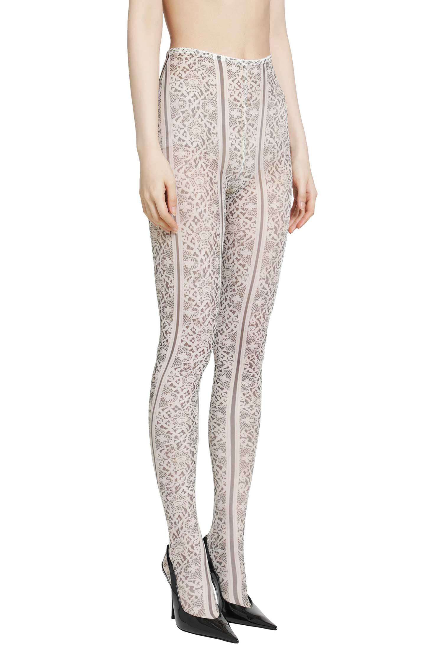DILARA FINDIKOGLU Past Edges Lace-effect Mesh Tights