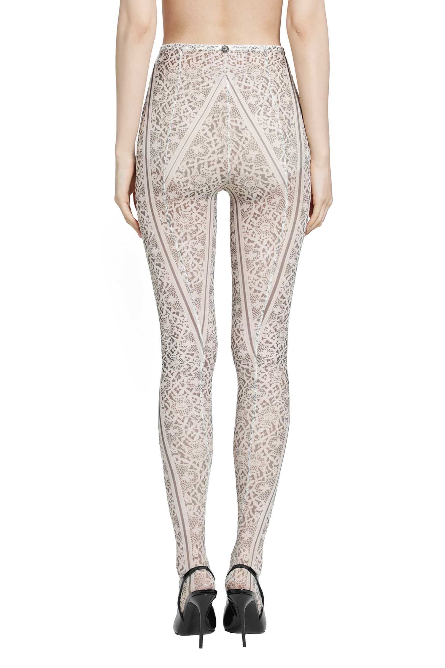 DILARA FINDIKOGLU Past Edges Lace-effect Mesh Tights