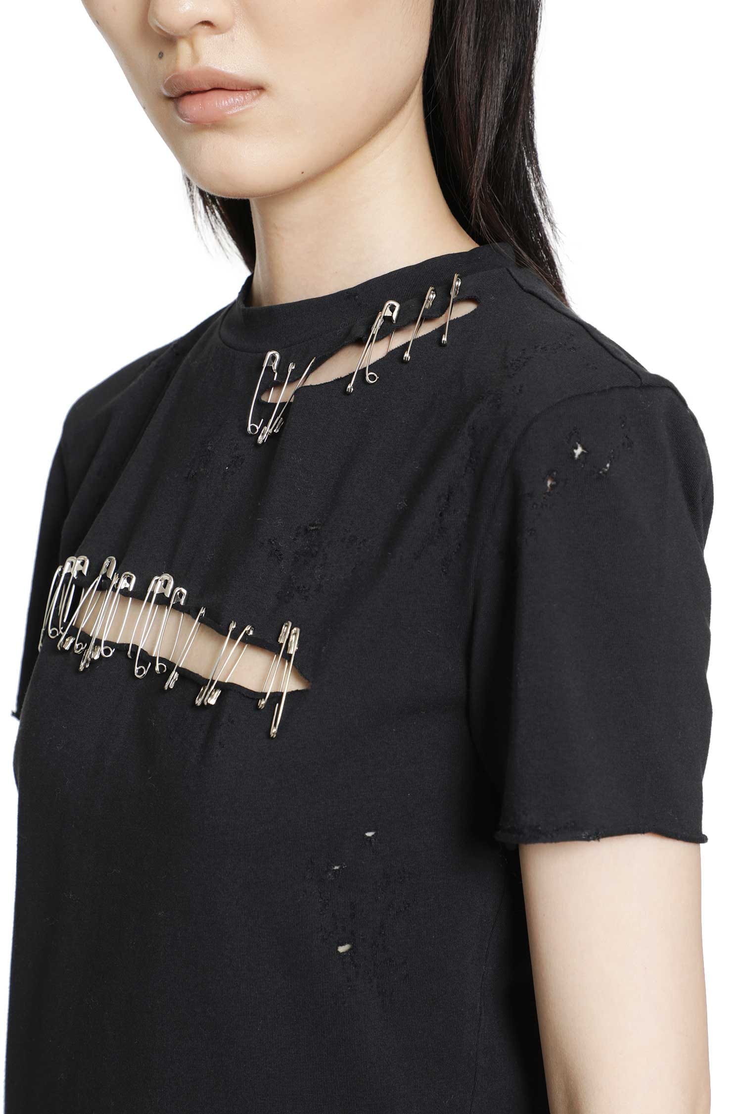 DILARA FINDIKOGLU Black Safety Pin T-Shirt