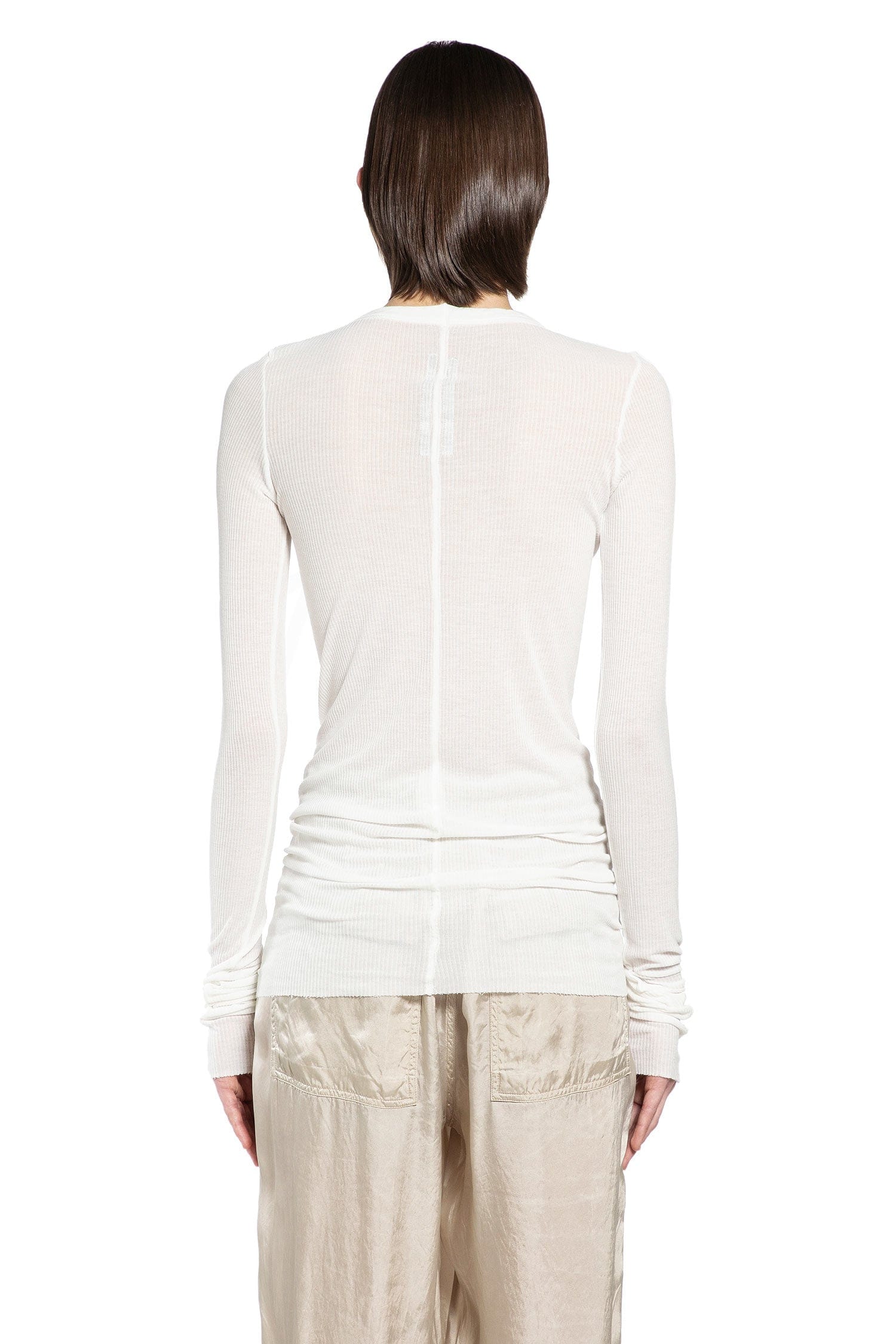 Rick Owens Temple Rib Long Sleeve T-Shirt