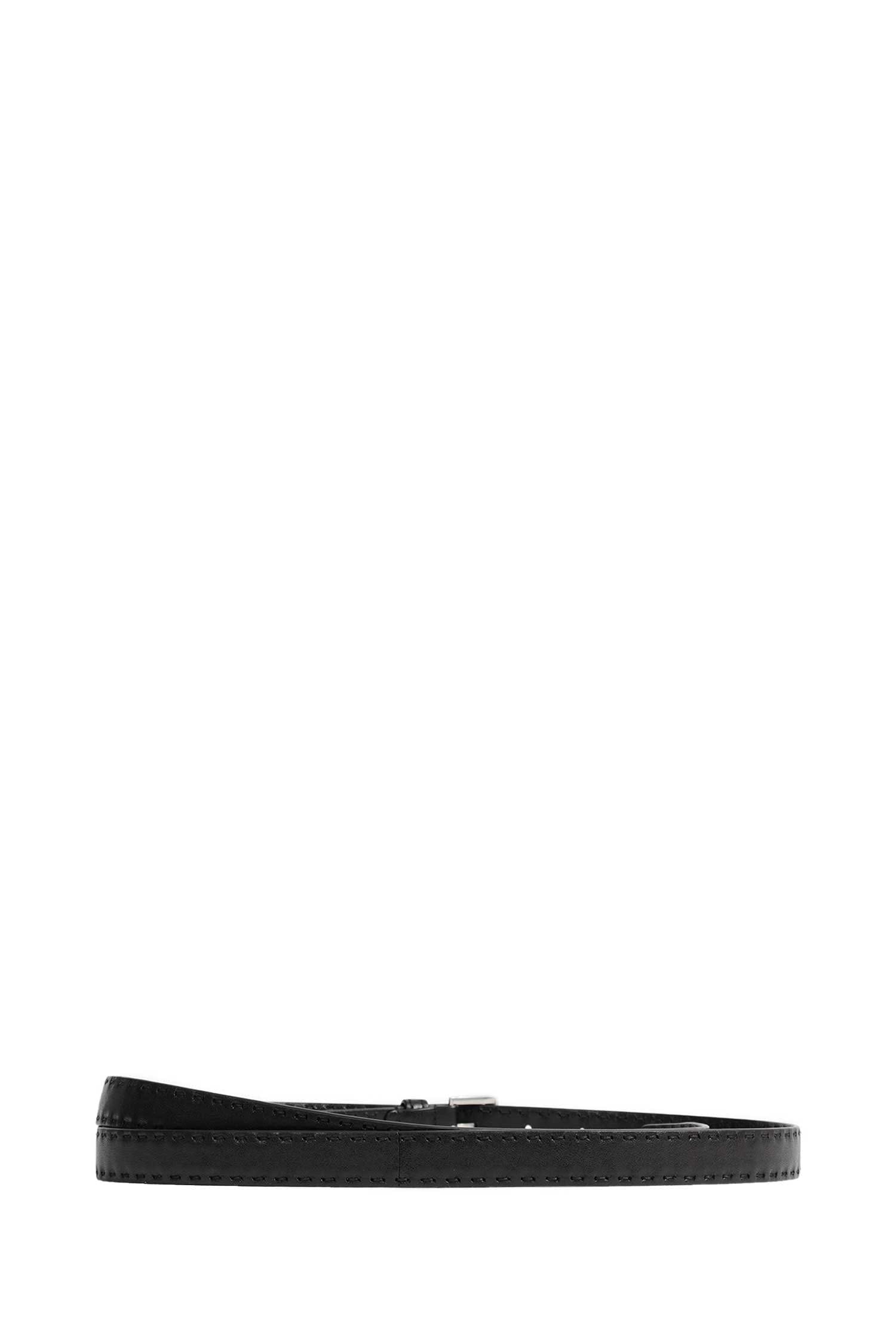 Prada Antiqued Leather Belt