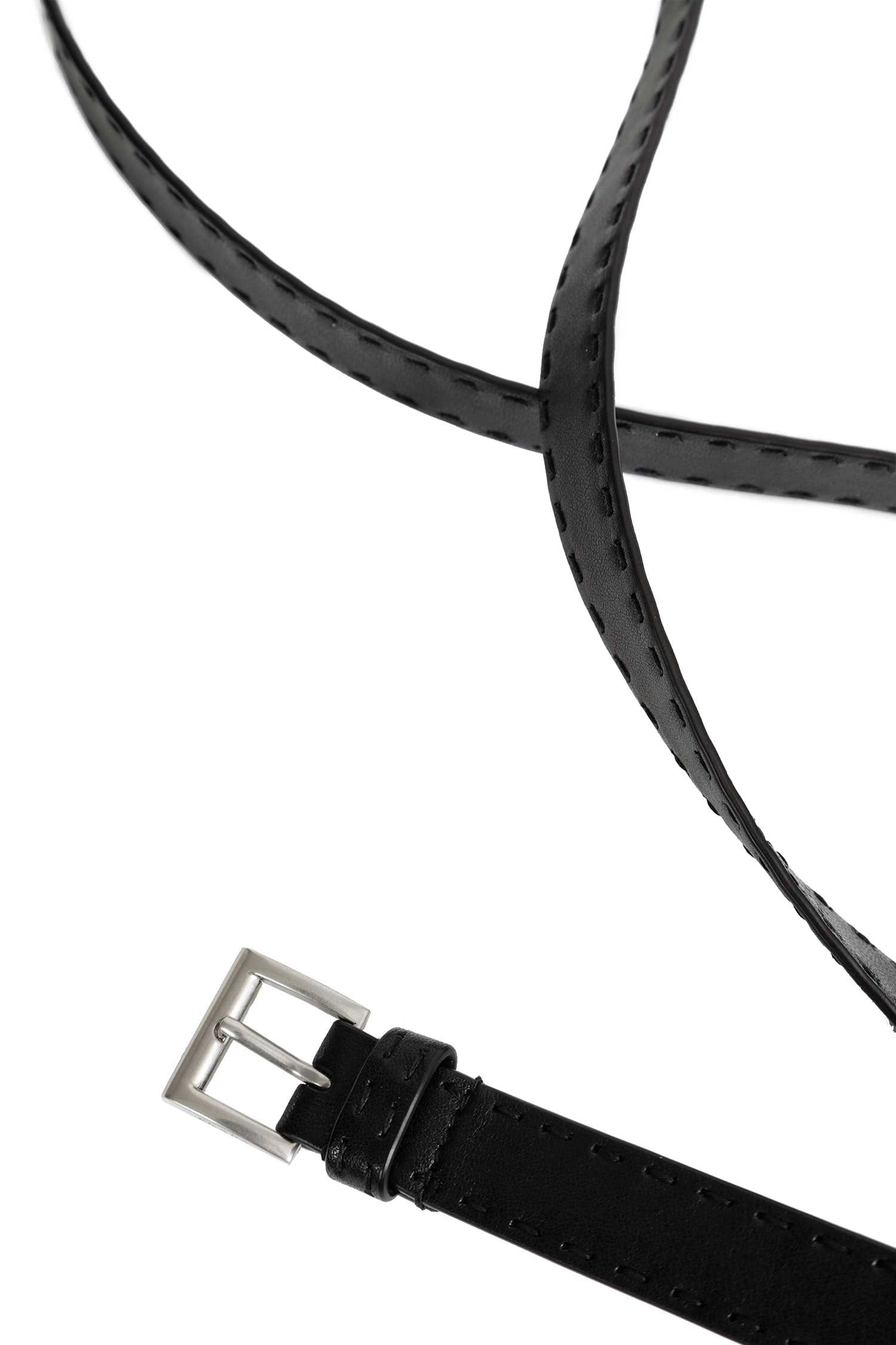 Prada Antiqued Leather Belt