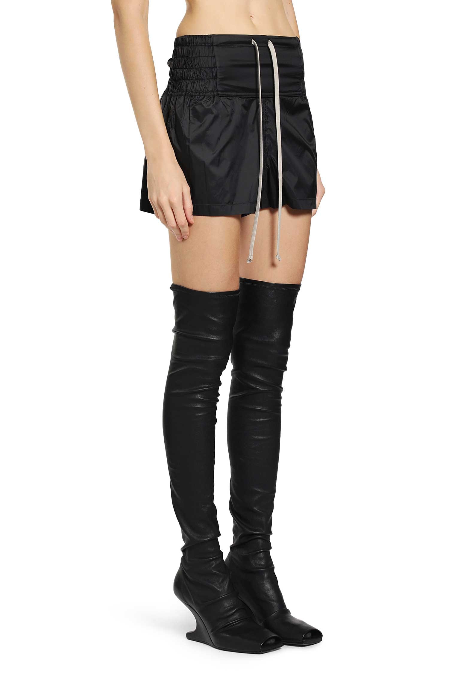 Rick Owens Concordians Nylon Mini Shorts