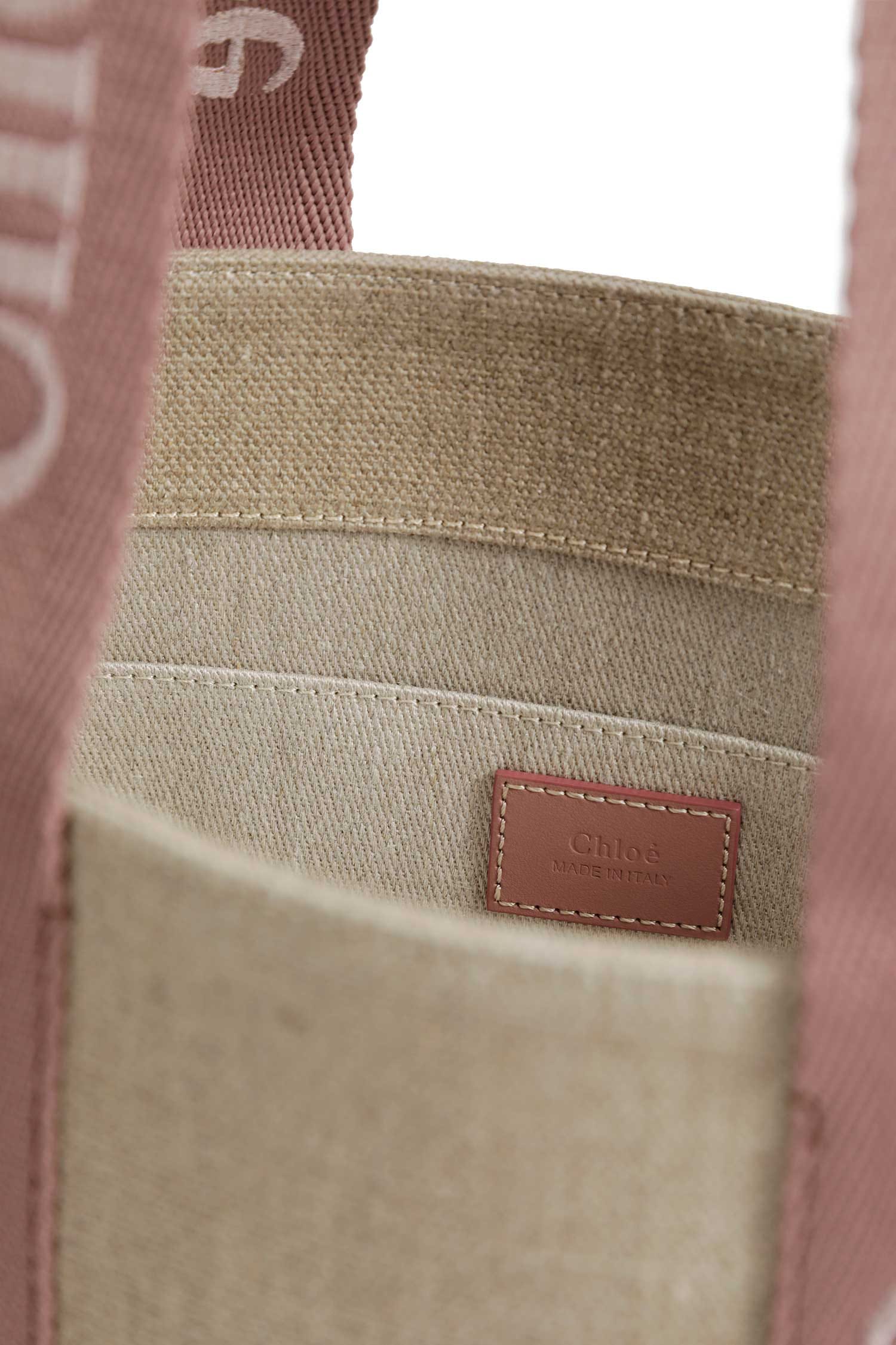 Chloe Woody Tote Bag in Linen