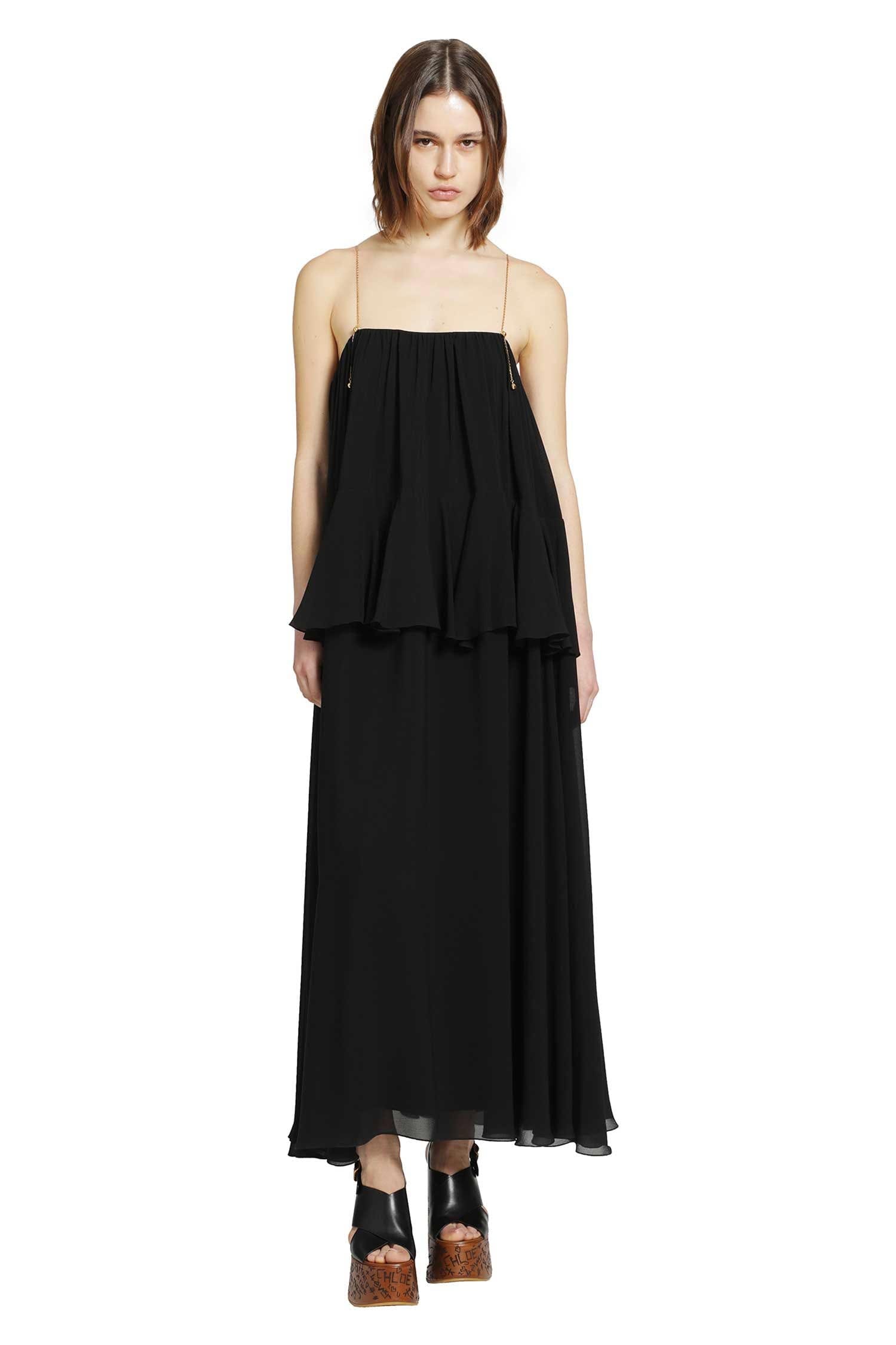 Chloe Silk Georgette Sleeveless Dress
