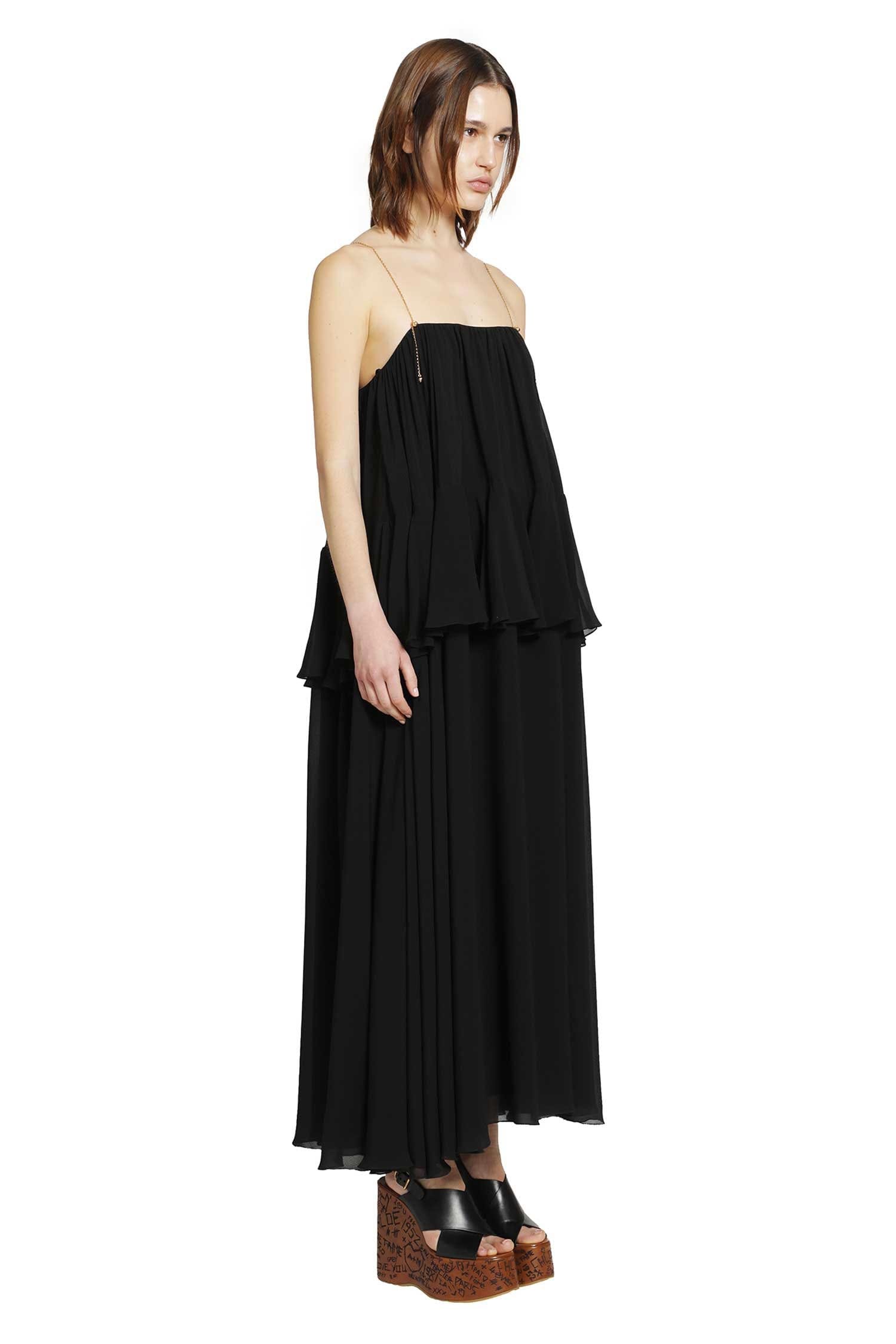 Chloe Silk Georgette Sleeveless Dress