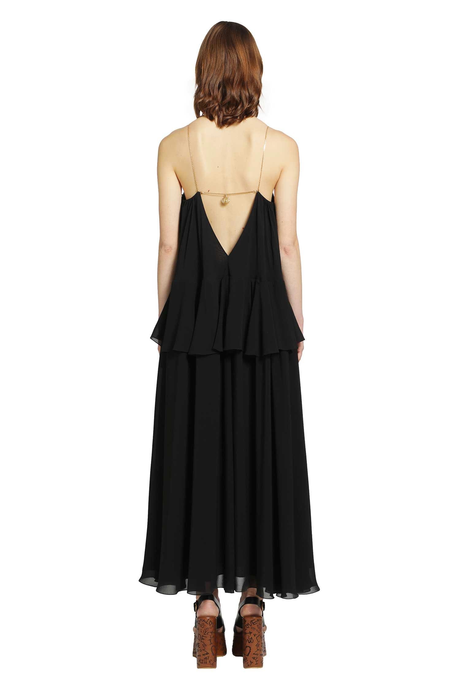 Chloe Silk Georgette Sleeveless Dress