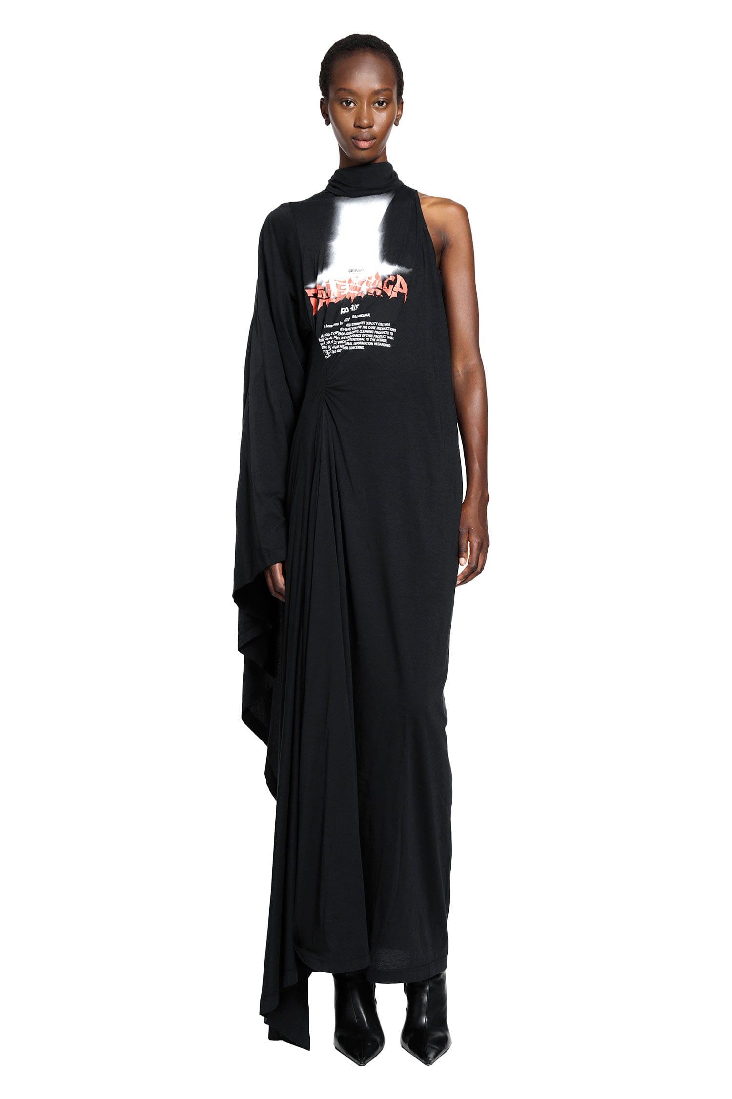 Balenciaga Long Draped Dress