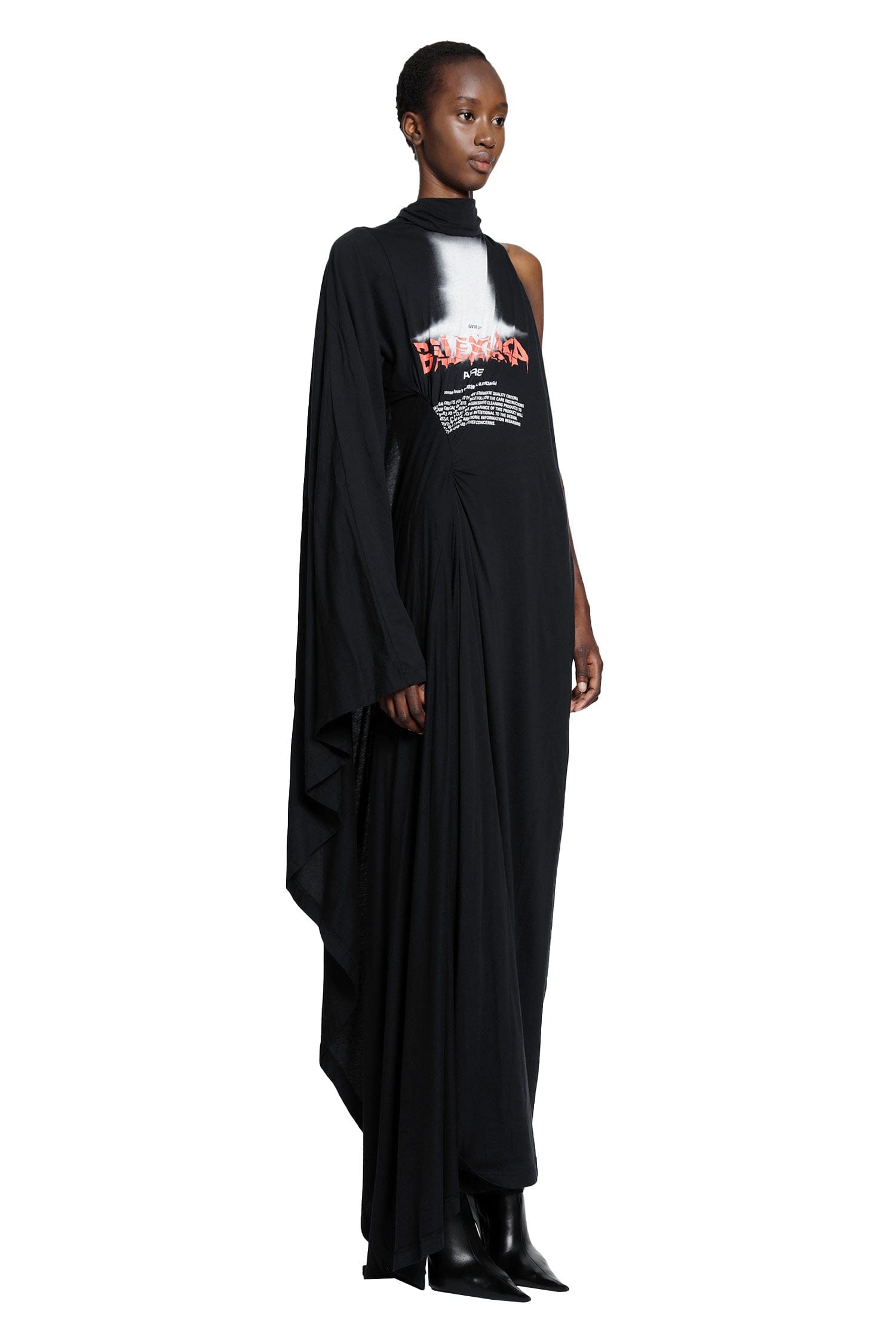 Balenciaga Long Draped Dress