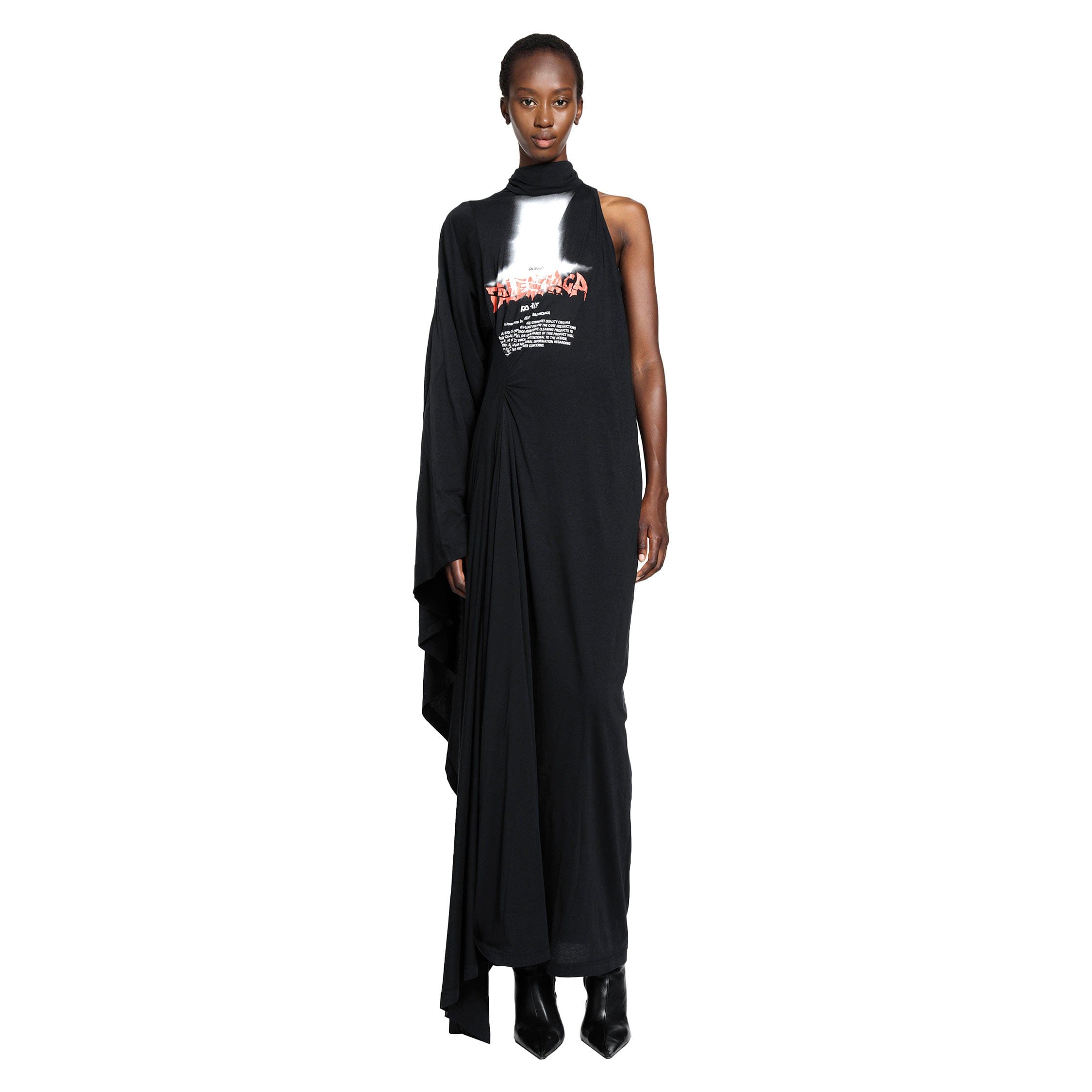 Balenciaga Long Draped Dress