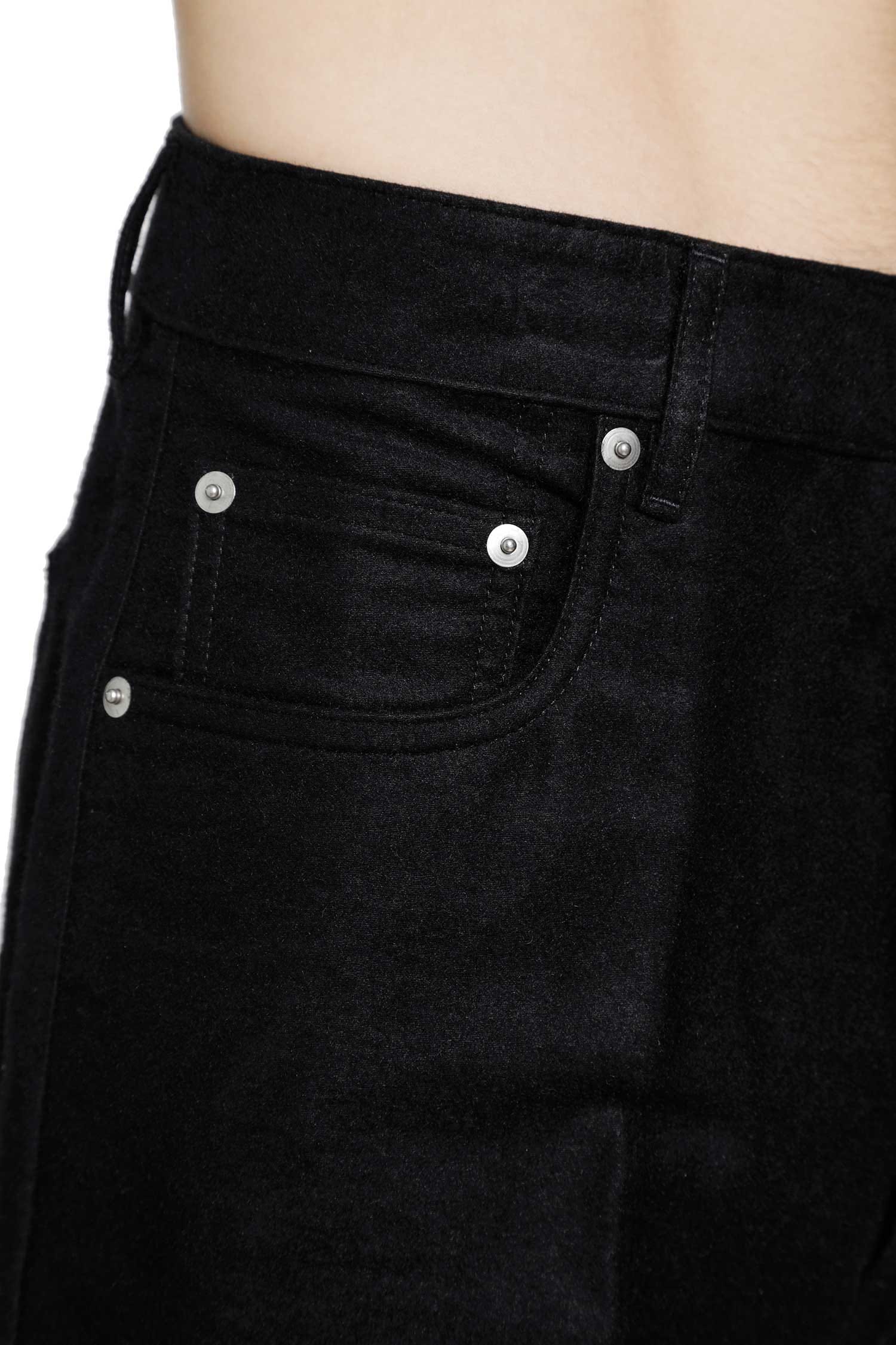 Rick Owens Tower Geth Jeans in Ramie Moleskin
