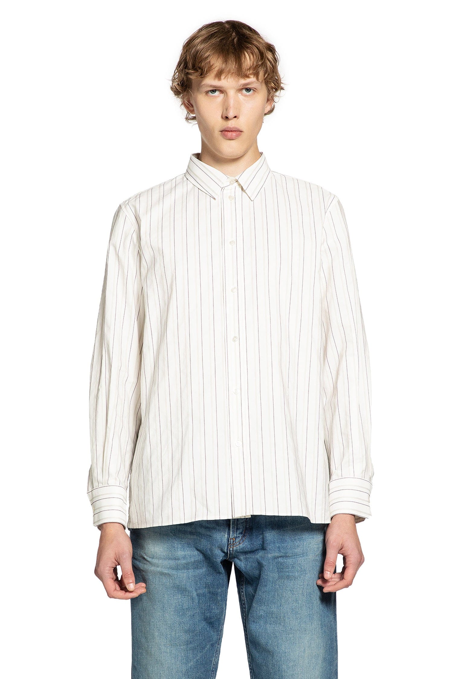 Saint Laurent Cassandre Striped Shirt