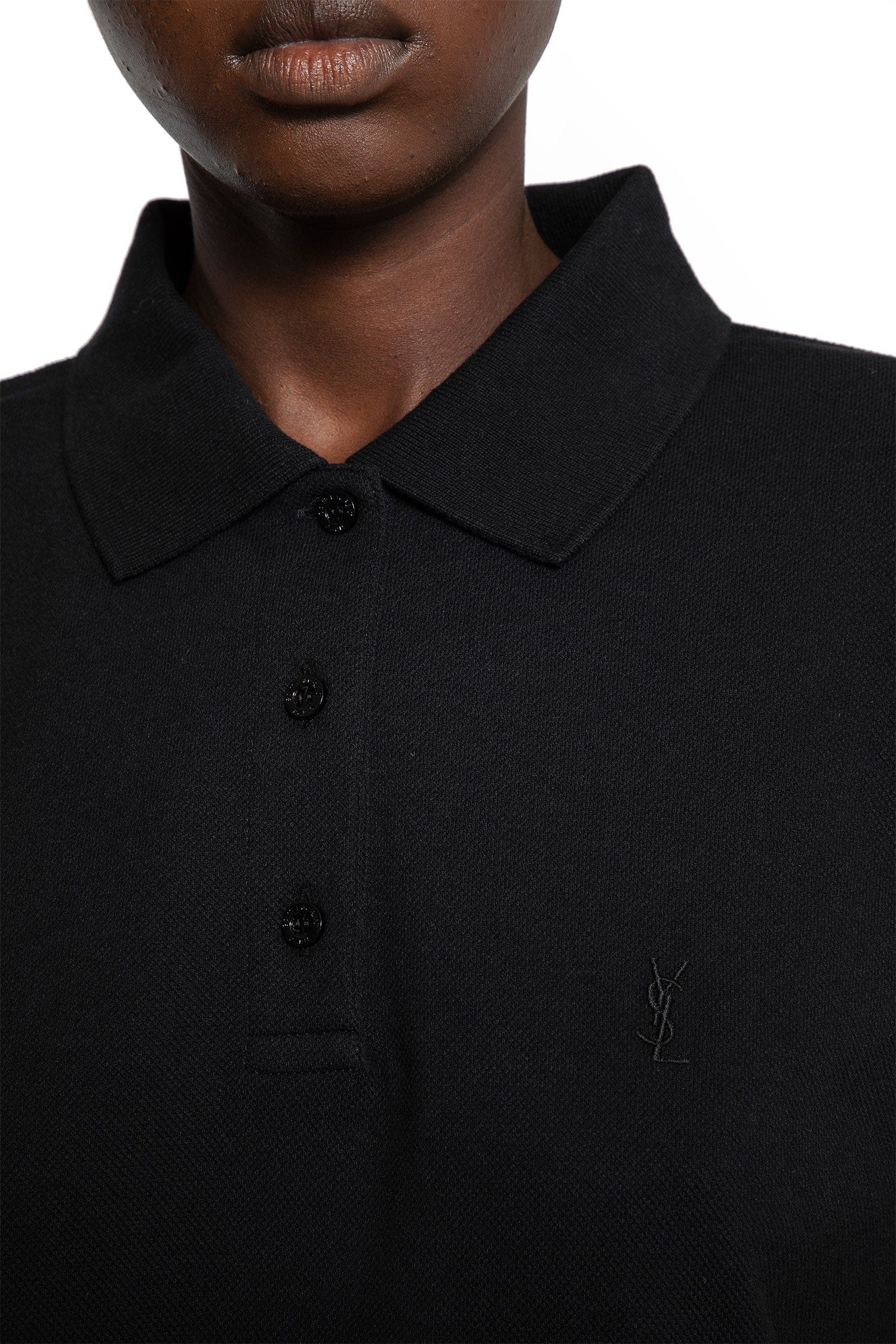 Saint Laurent Cassandre Polo Shirt in Piqué
