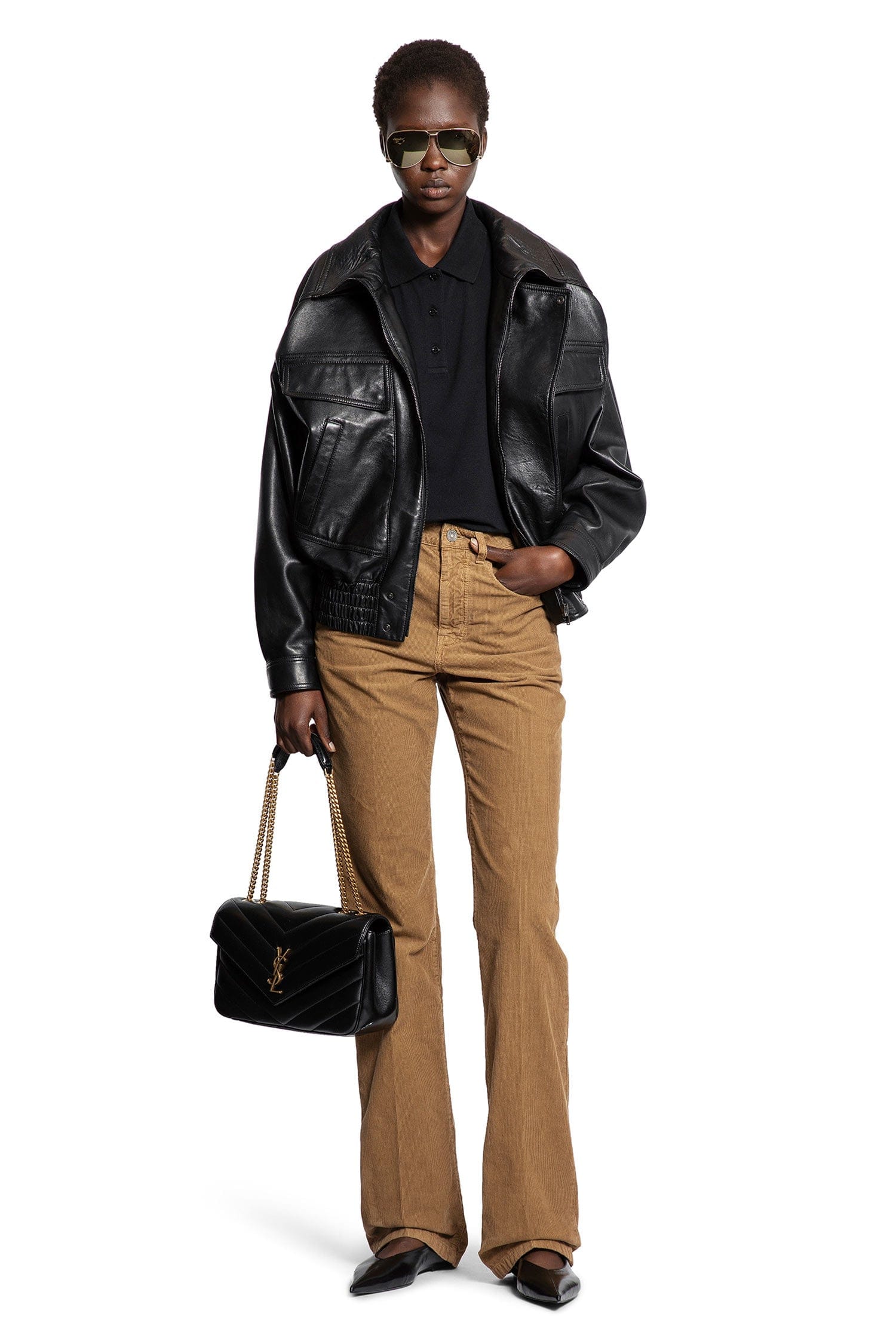 Saint Laurent Cassandre Polo Shirt in Piqué