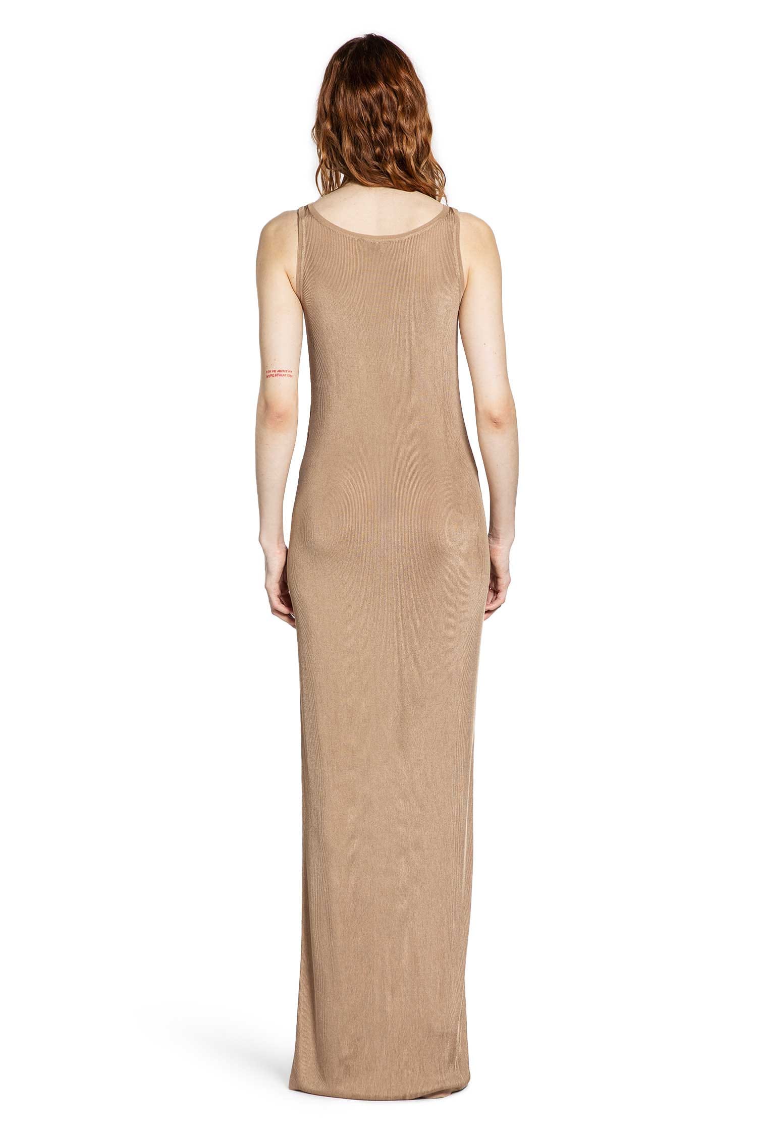 Saint Laurent Long Tank Dress in Rib Knit