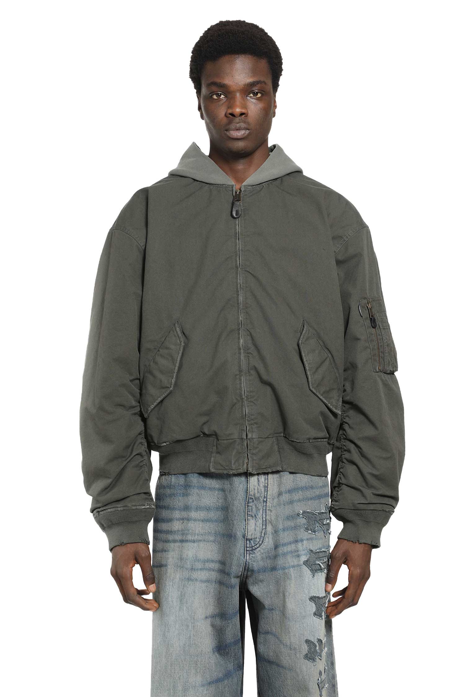 Balenciaga Hooded Standard Bomber Jacket