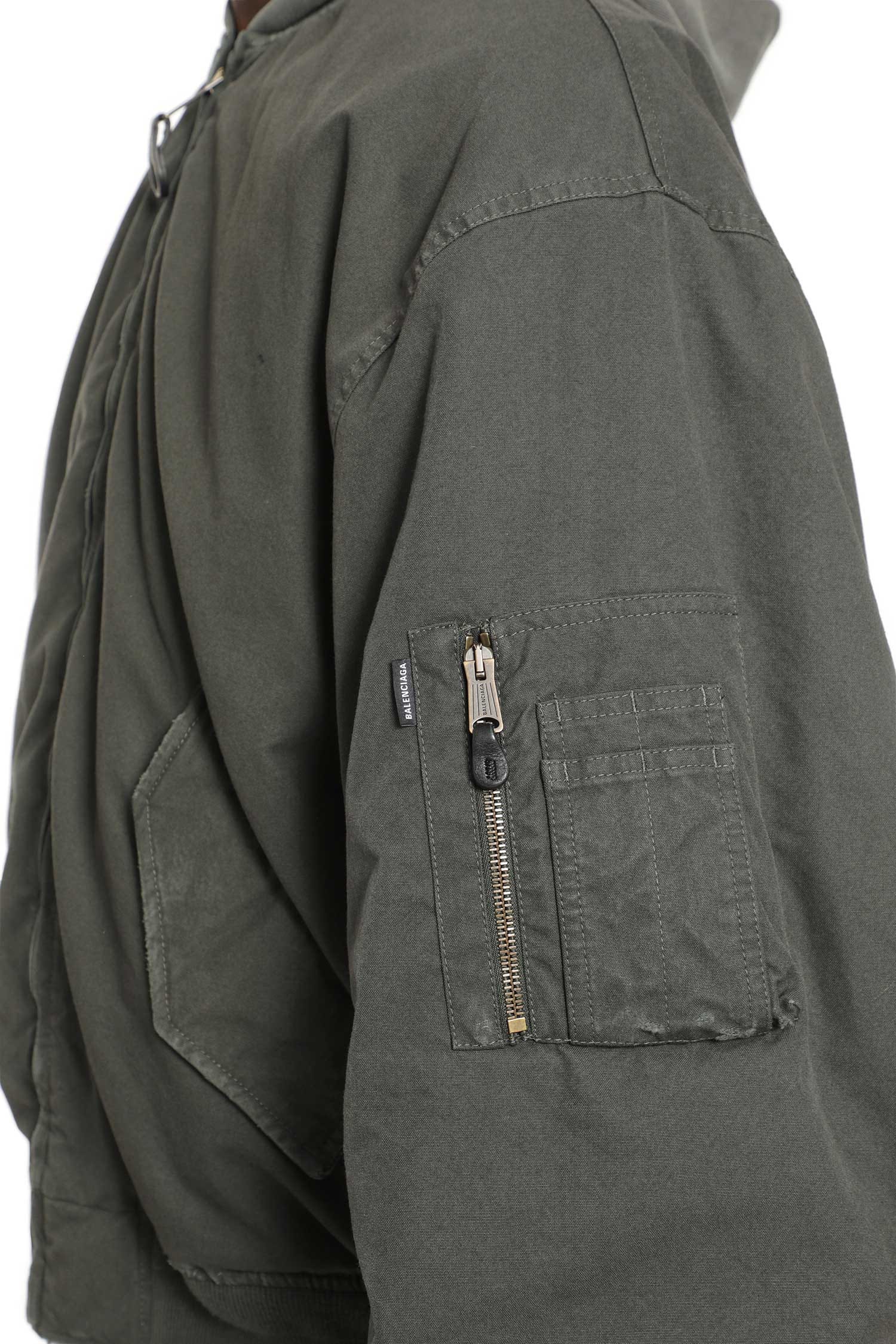 Balenciaga Hooded Standard Bomber Jacket