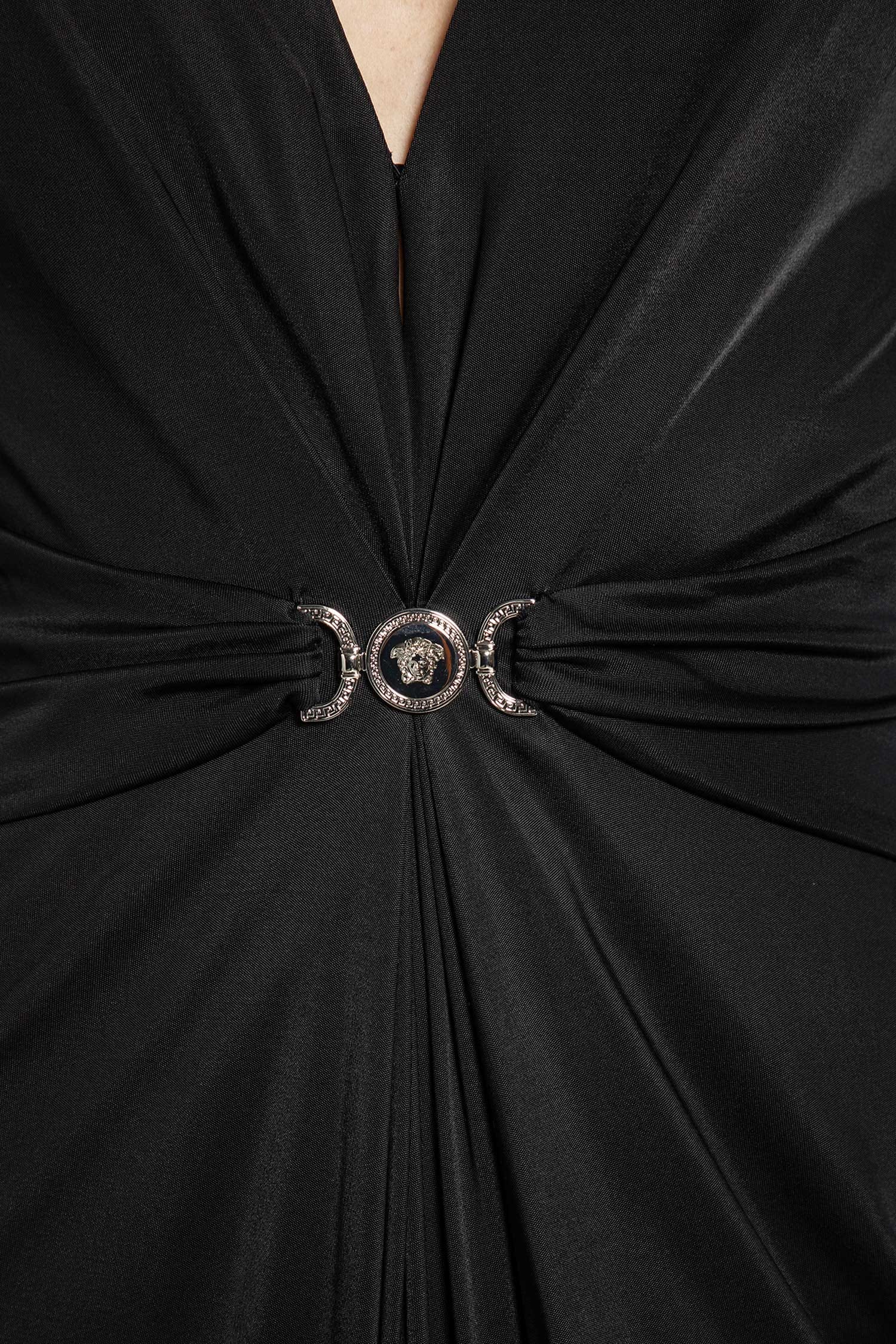 Versace Viscose Jersey Midi Dress
