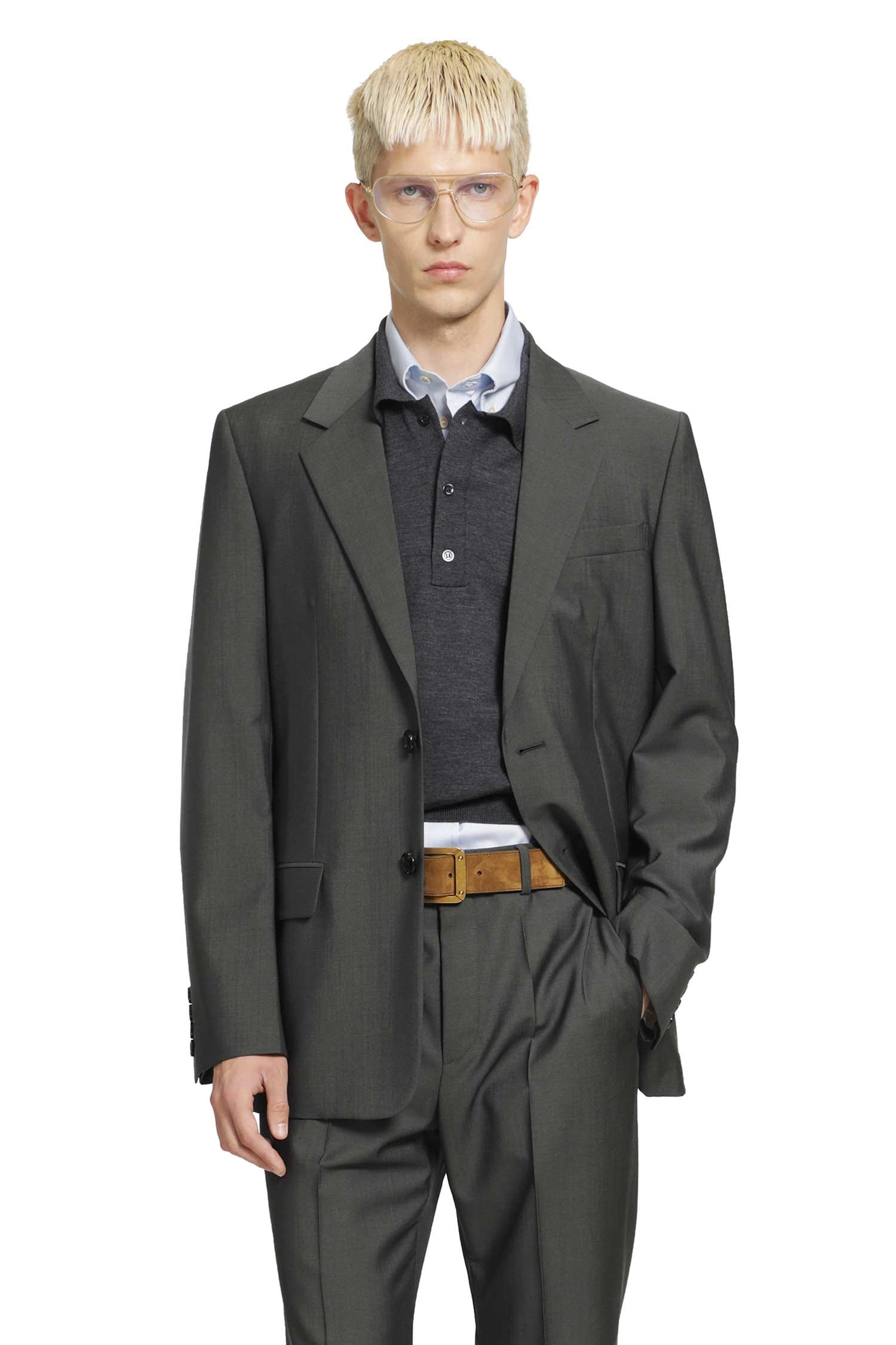 Valentino Single-Breasted Wool Jacket