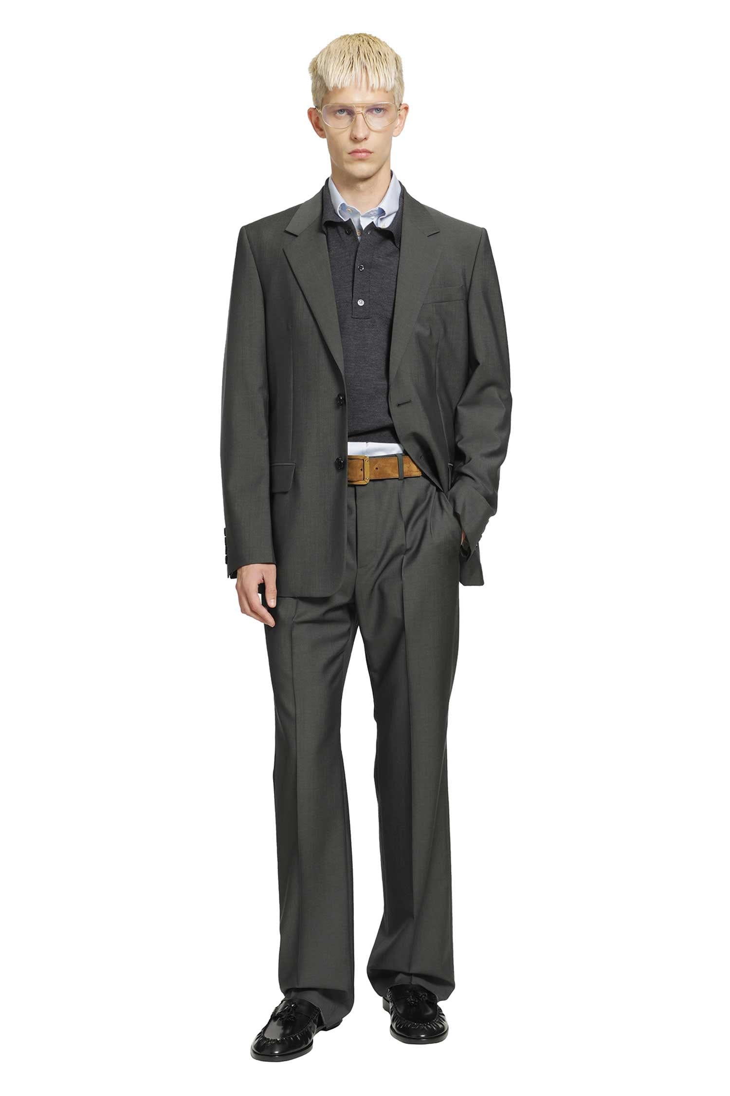 Valentino Single-Breasted Wool Jacket