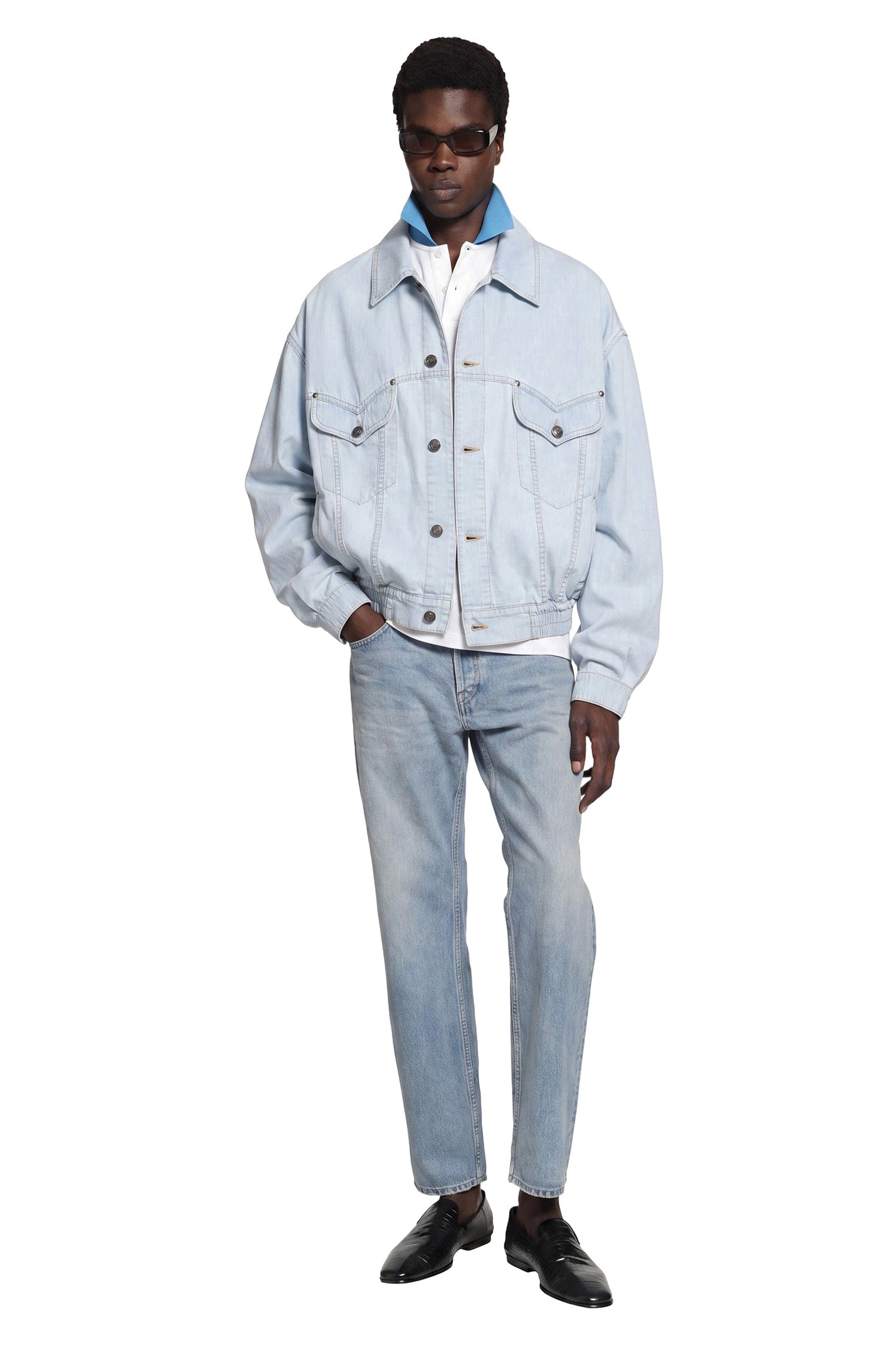 Versace Denim Chambray Jacket