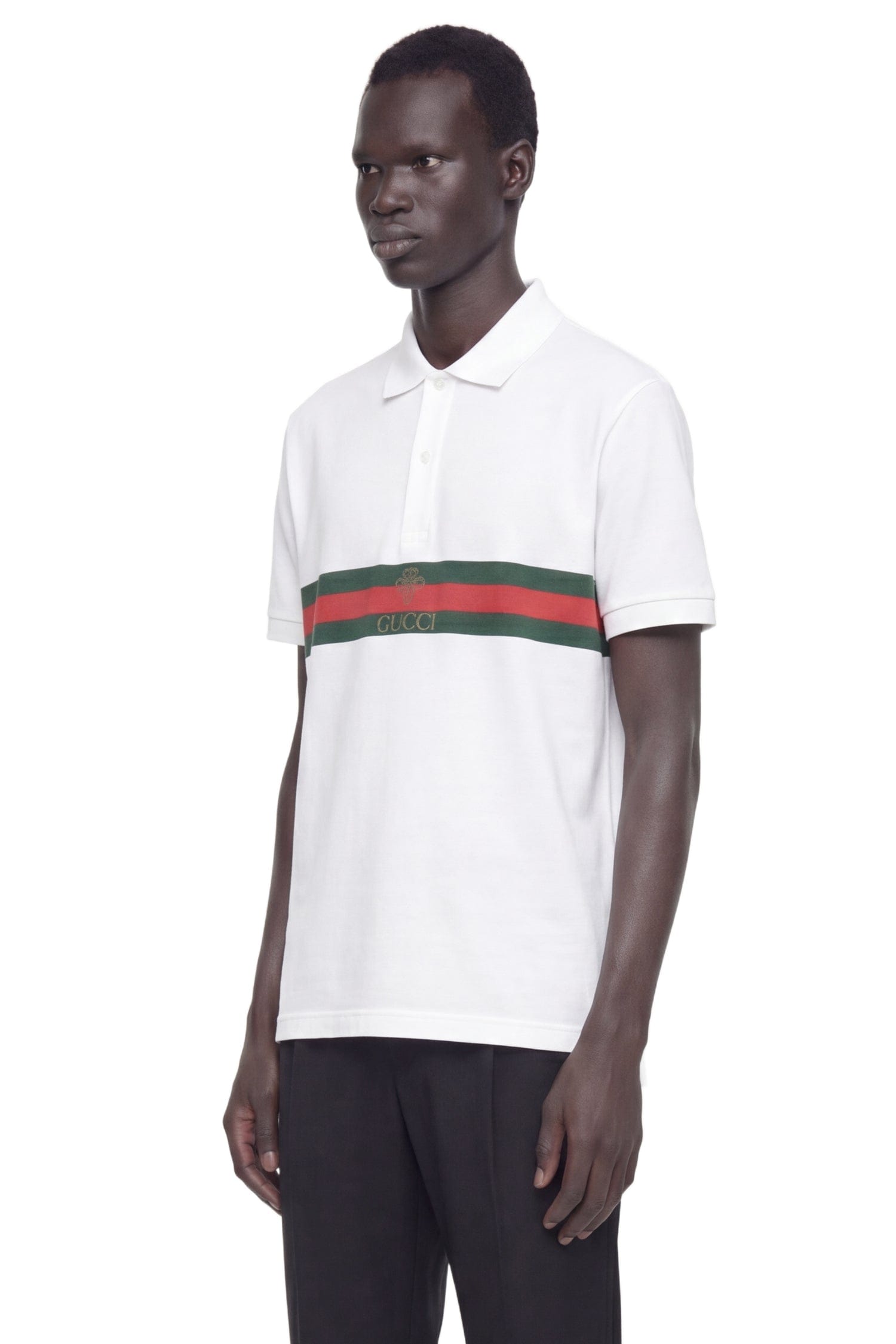 Gucci Cotton Jersey Polo with Web