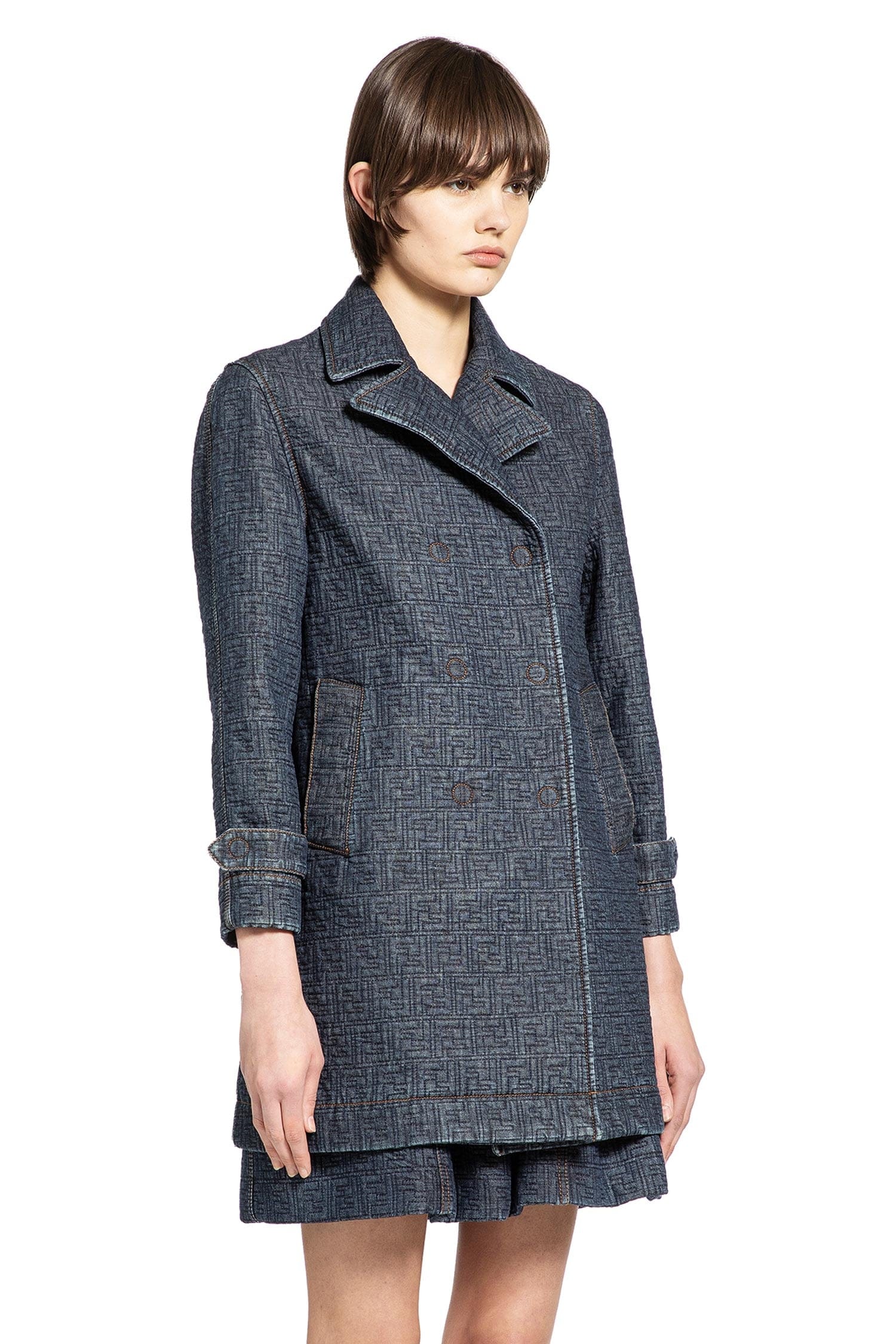 Fendi Quilted FF Denim Jacket
