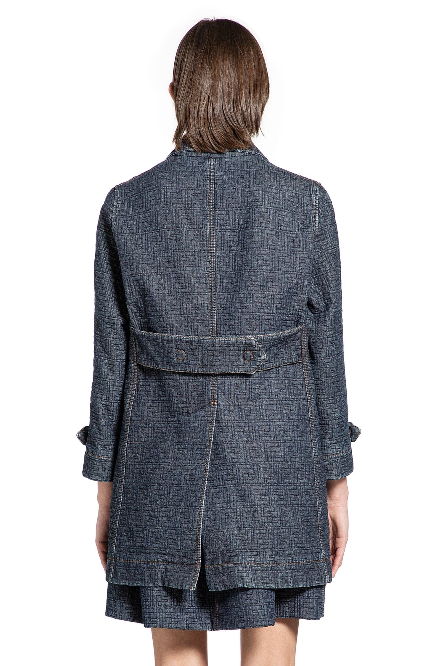 Fendi Quilted FF Denim Jacket