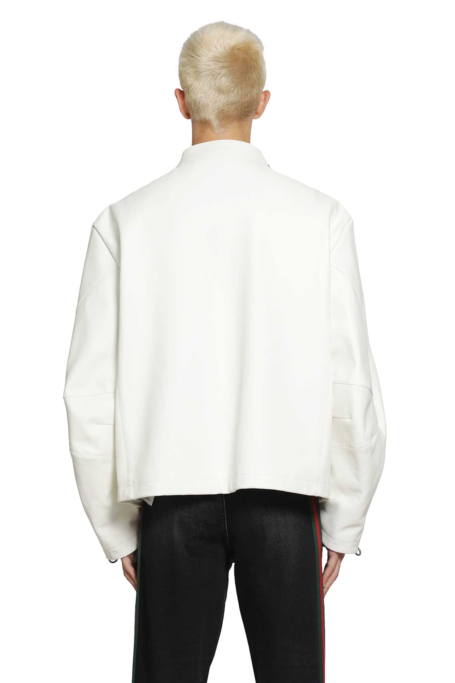 Gucci Leather Horsebit Biker Jacket