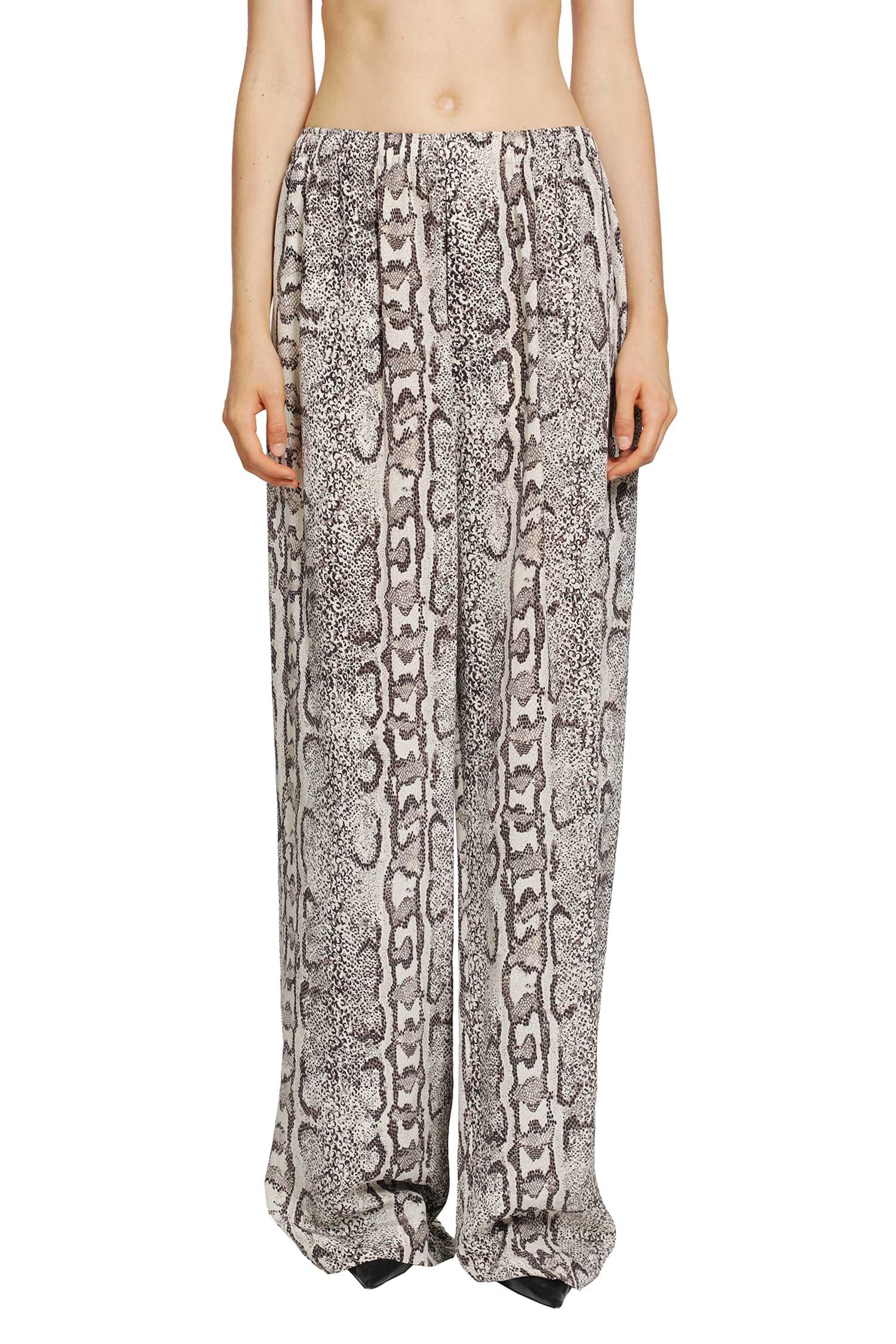 Balenciaga Python Print Silk Pyjama Pants