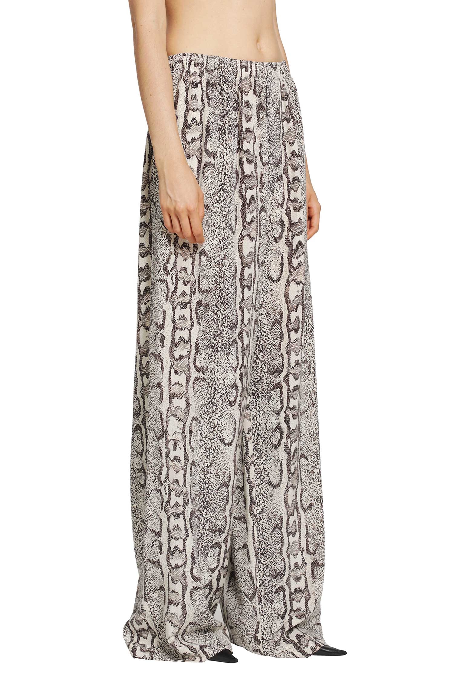 Balenciaga Python Print Silk Pyjama Pants