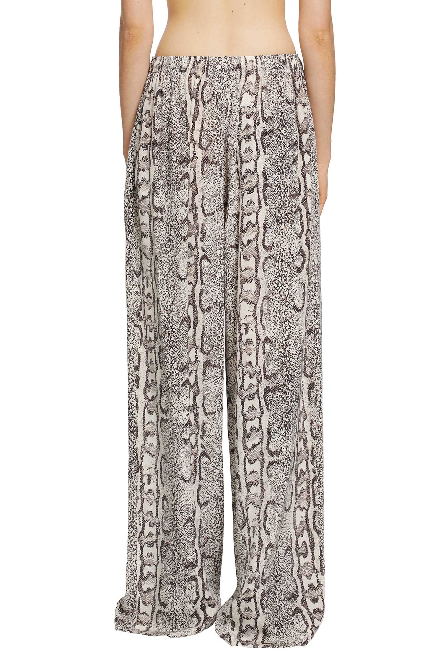 Balenciaga Python Print Silk Pyjama Pants