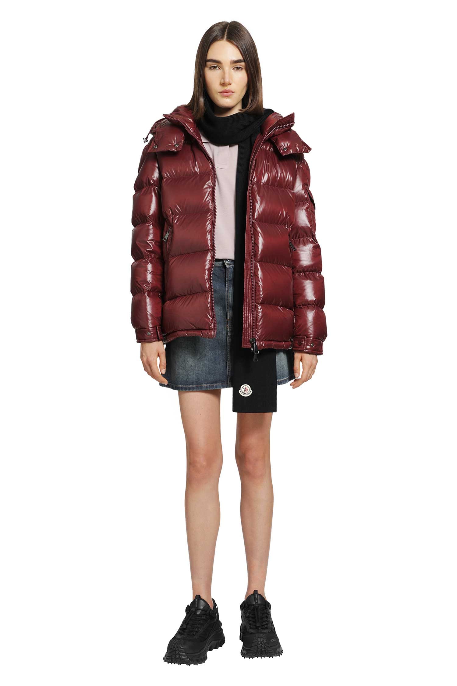 Moncler Maire Hooded Short Down Jacket