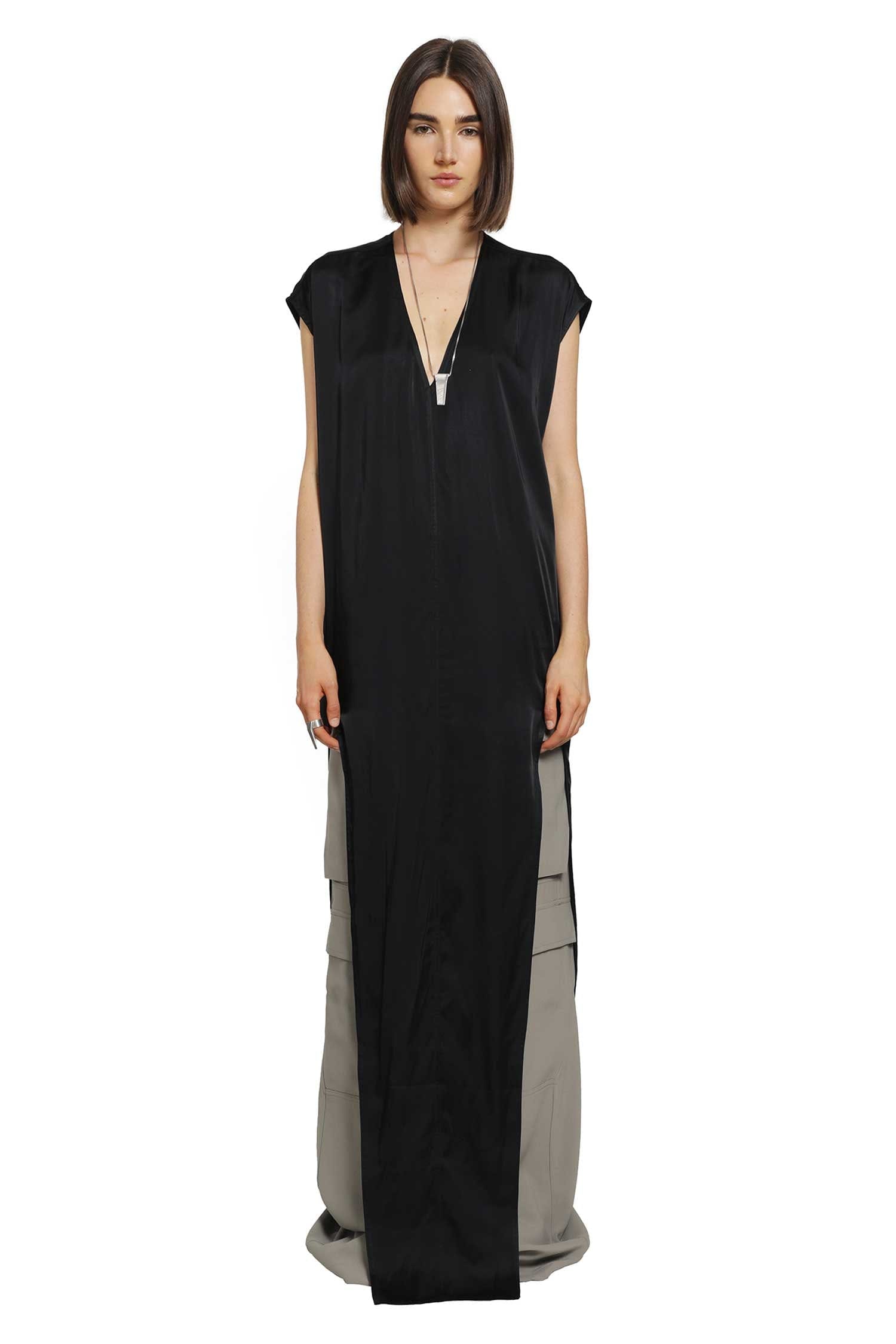 Rick Owens Tower Arrowhead Gown in Washed Charmeuse