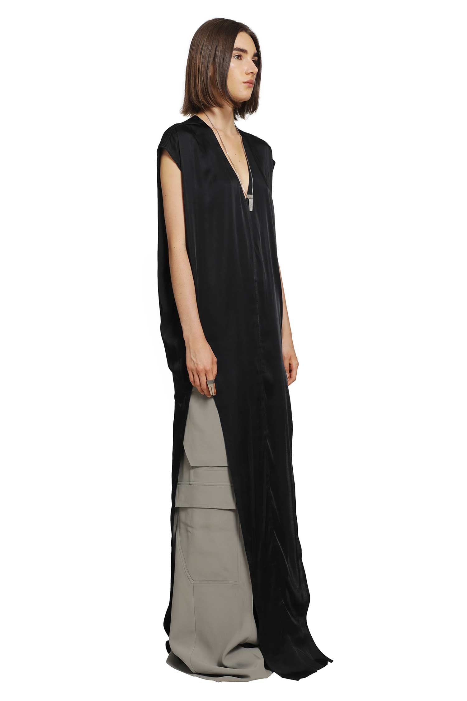 Rick Owens Tower Arrowhead Gown in Washed Charmeuse