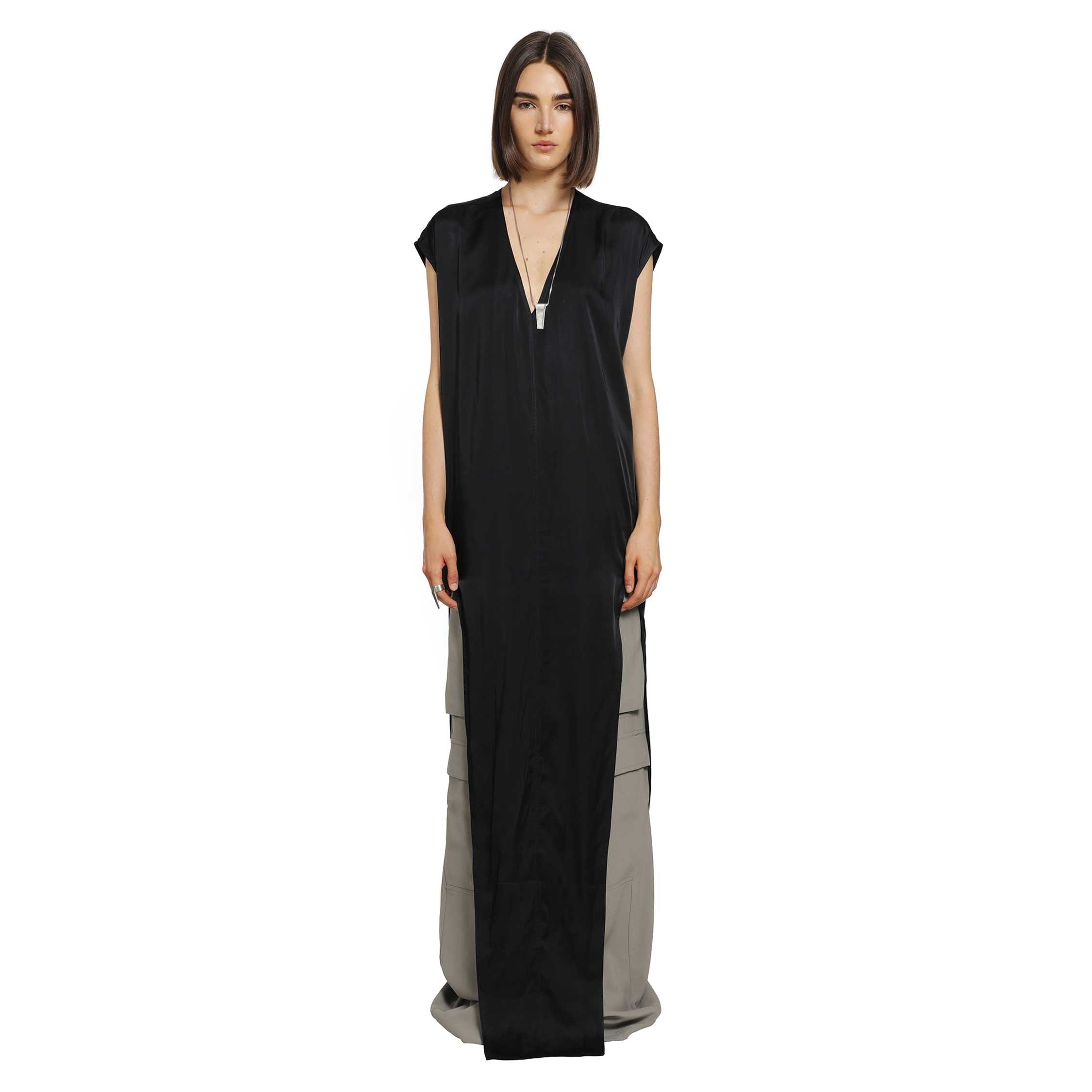 Rick Owens Tower Arrowhead Gown in Washed Charmeuse