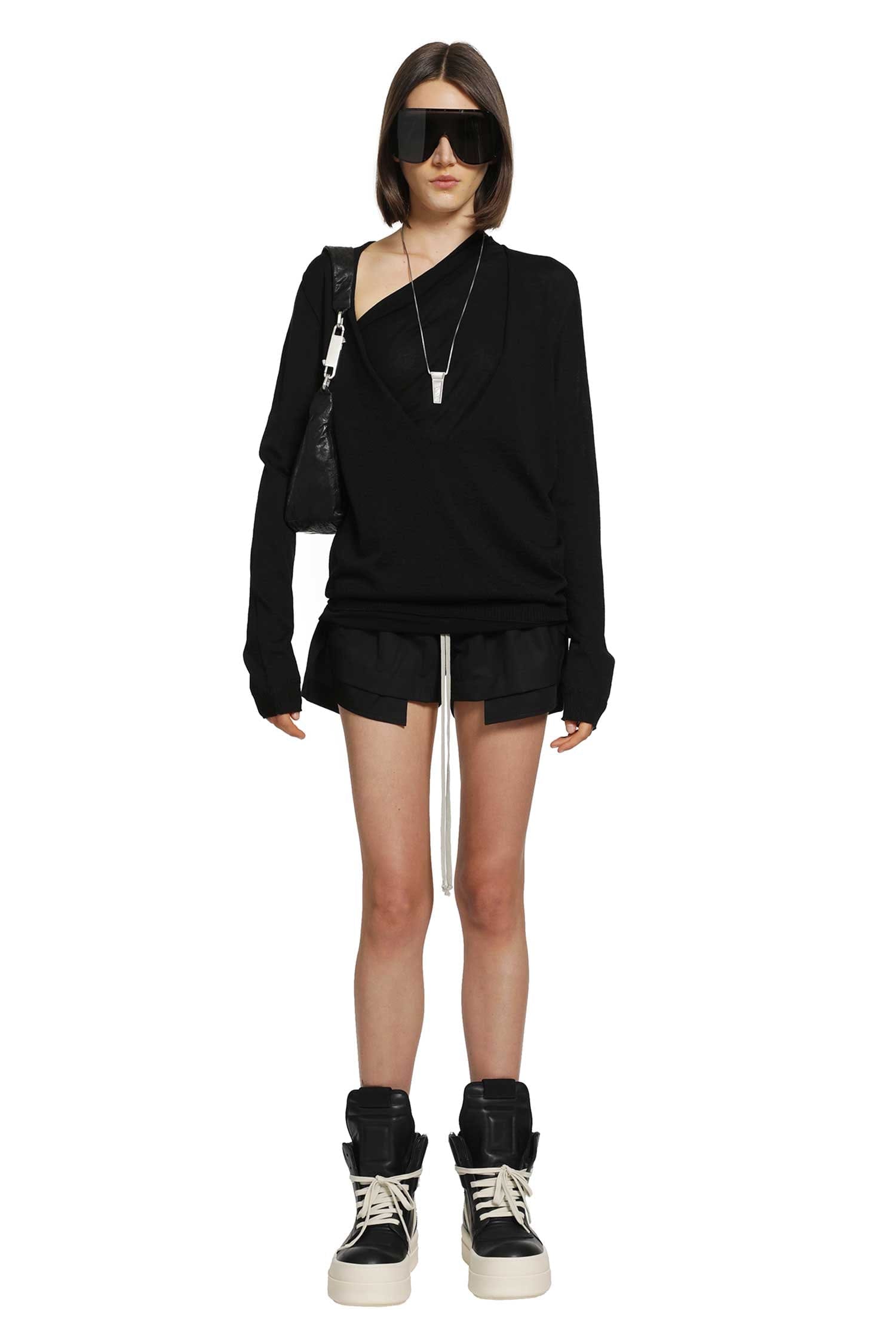 Rick Owens Tower Extreme V-Neck Sweater