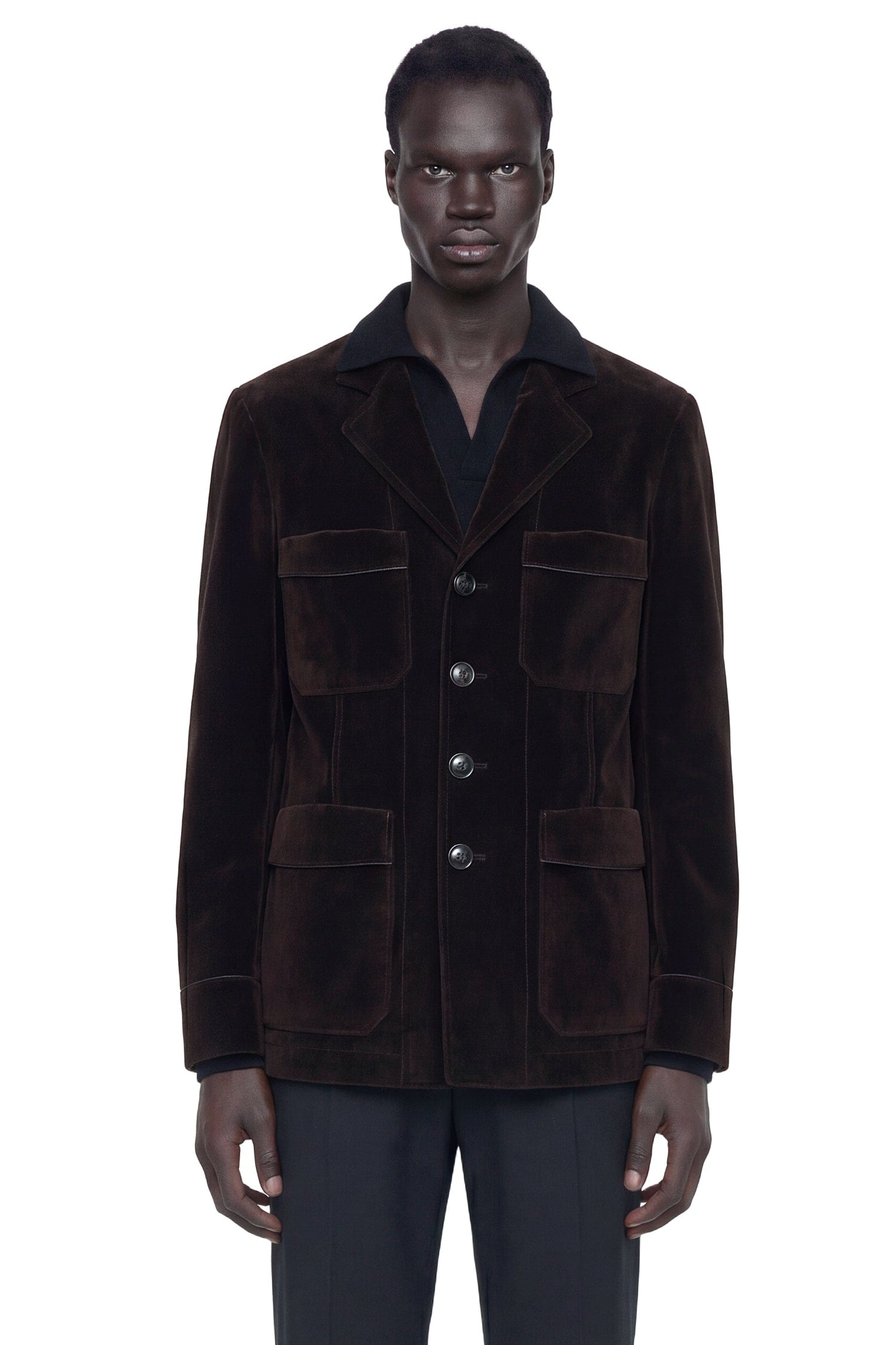 TOM FORD Washed Flocked Tricotine Jacket