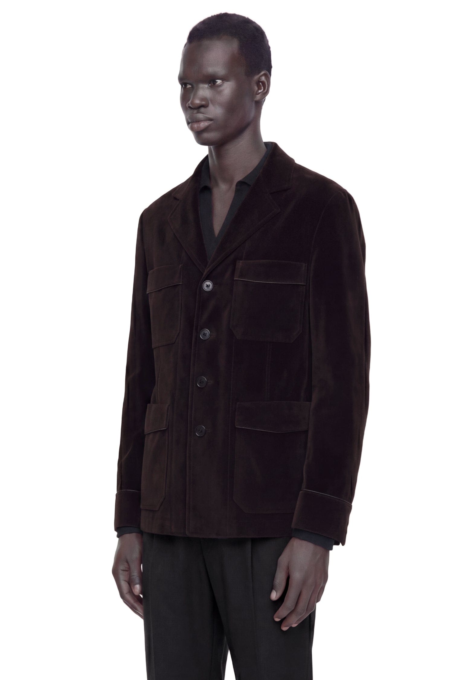 TOM FORD Washed Flocked Tricotine Jacket