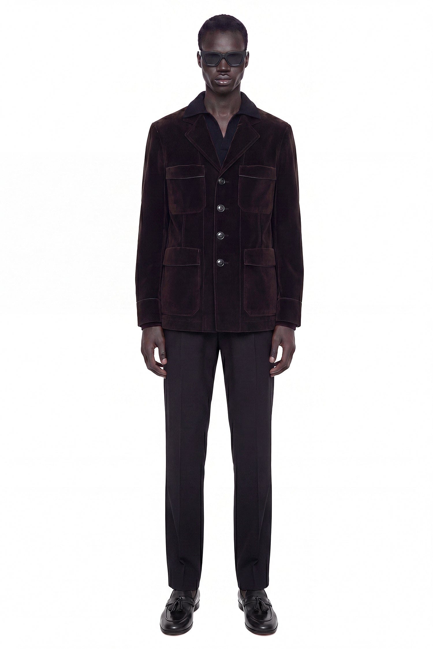 TOM FORD Washed Flocked Tricotine Jacket