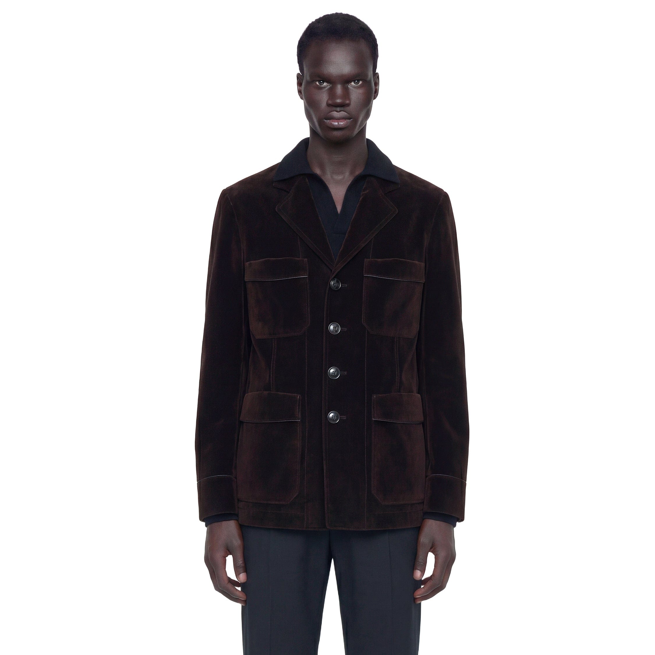 TOM FORD Washed Flocked Tricotine Jacket