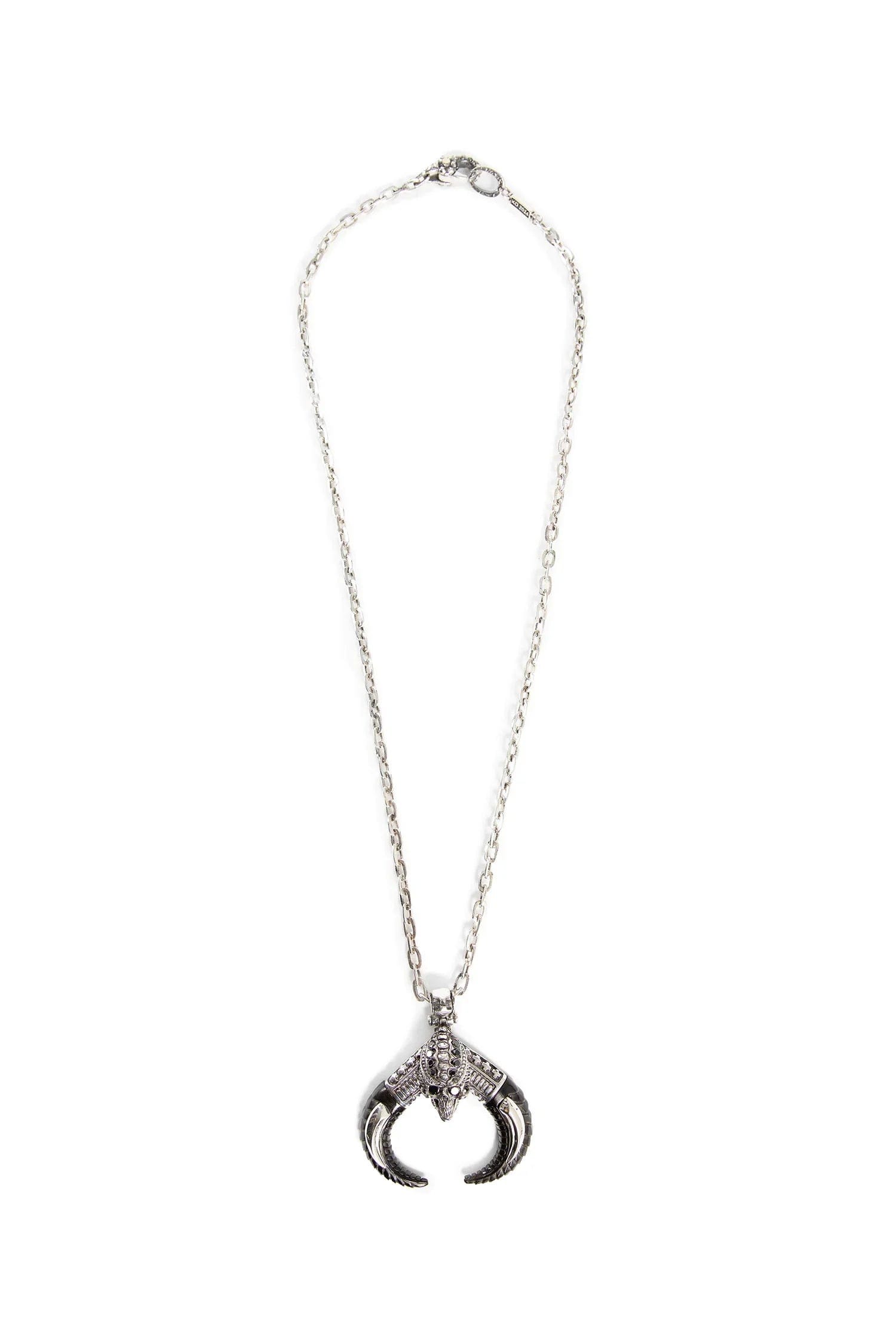 KD2024 Skull Alien Horn Necklace