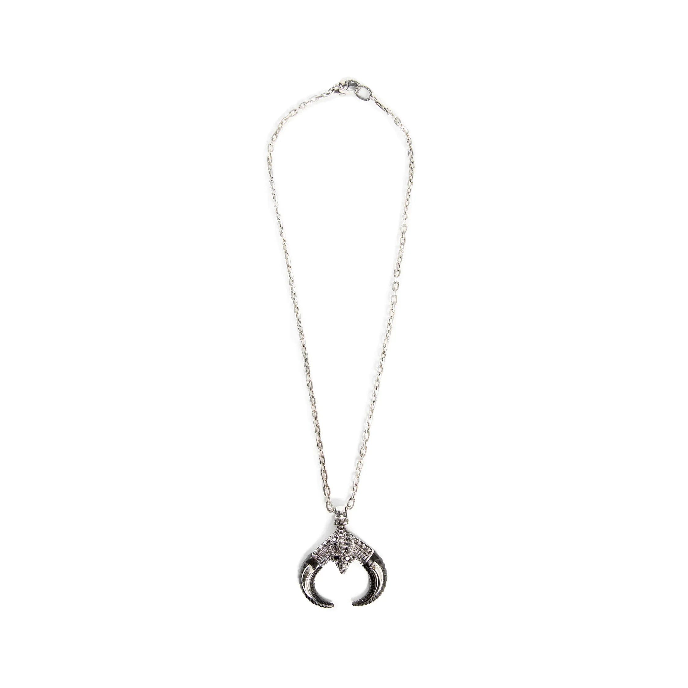 KD2024 Skull Alien Horn Necklace